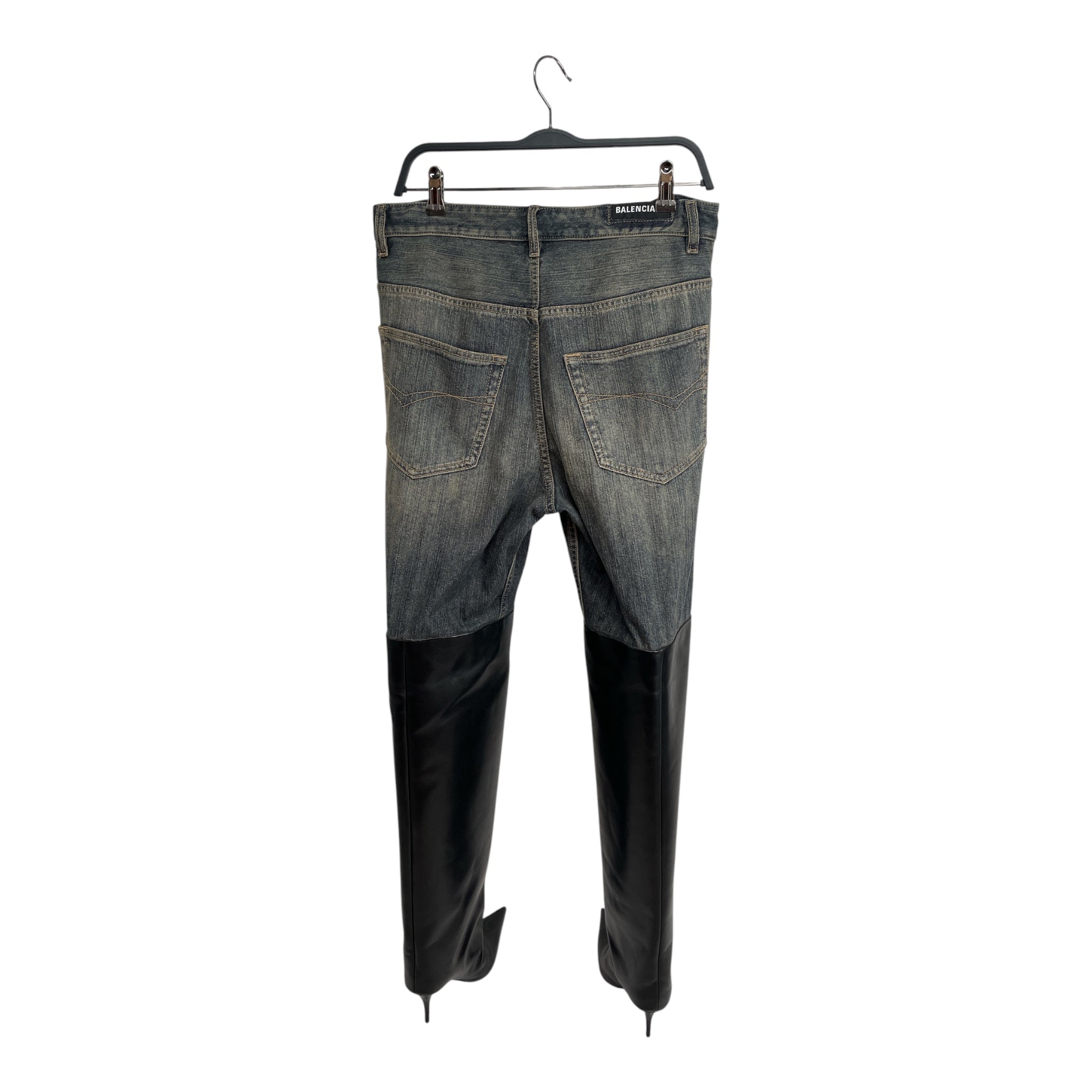 BALENCIAGA/Straight Pants/26/Denim/IDG/2022 BOOTED FADED DENIM view 2