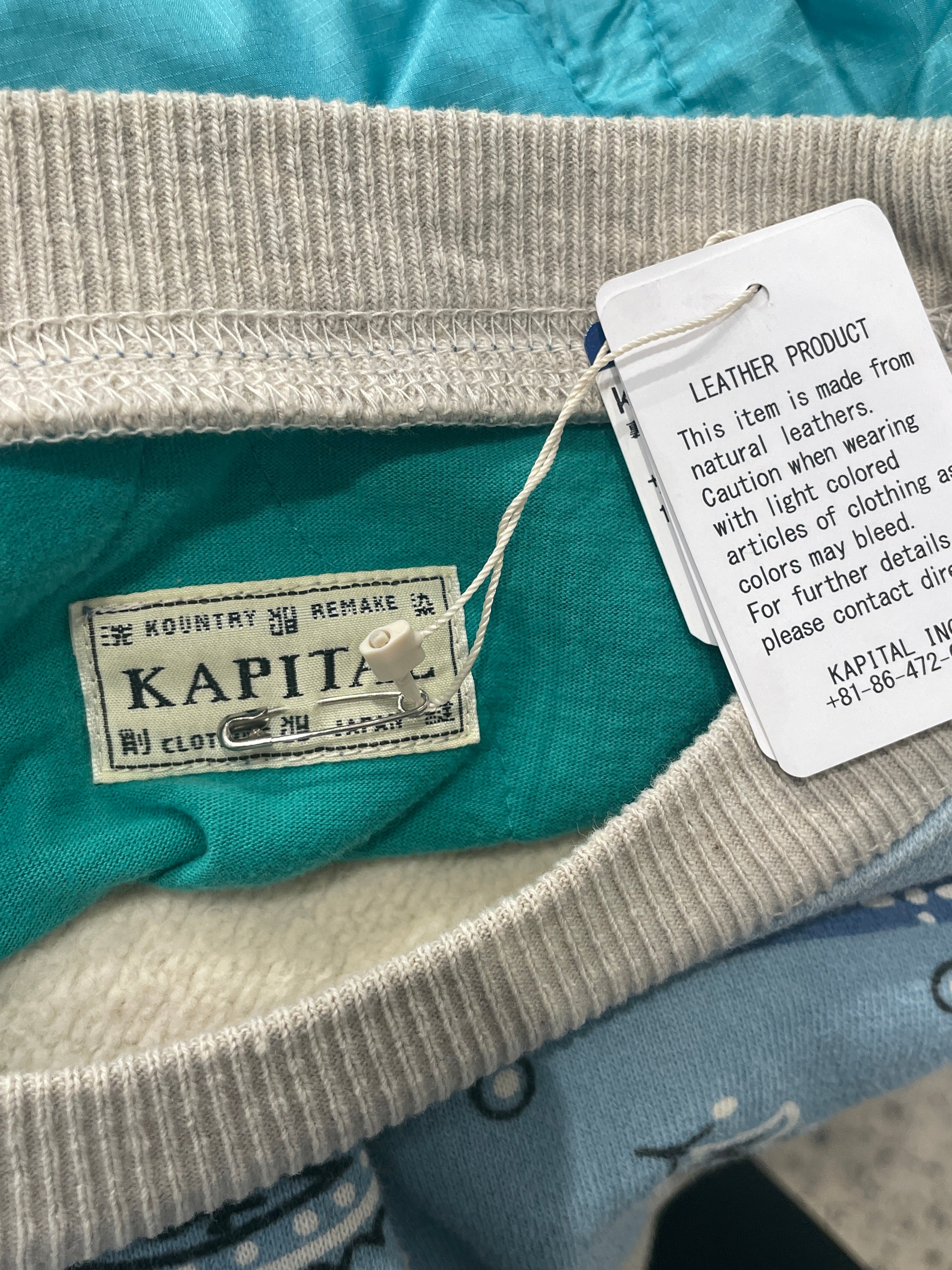 KAPITAL/Sweater/S/Graphic/Cotton/BLU/BLUEBANDANA view 3