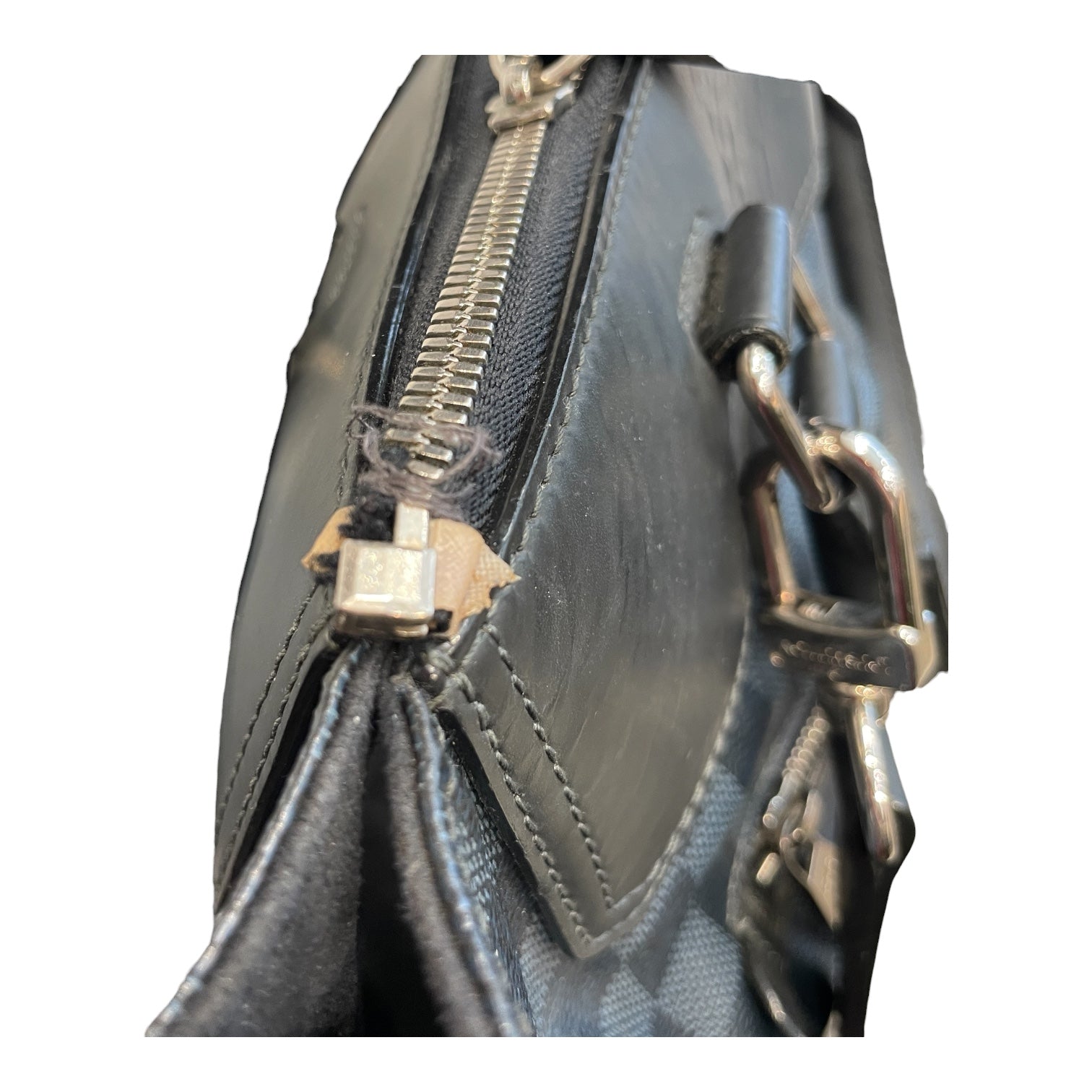 LOUIS VUITTON/Cross Body Bag/All Over Print/Leather/BLK/Damier Cobalt Messenger view 5