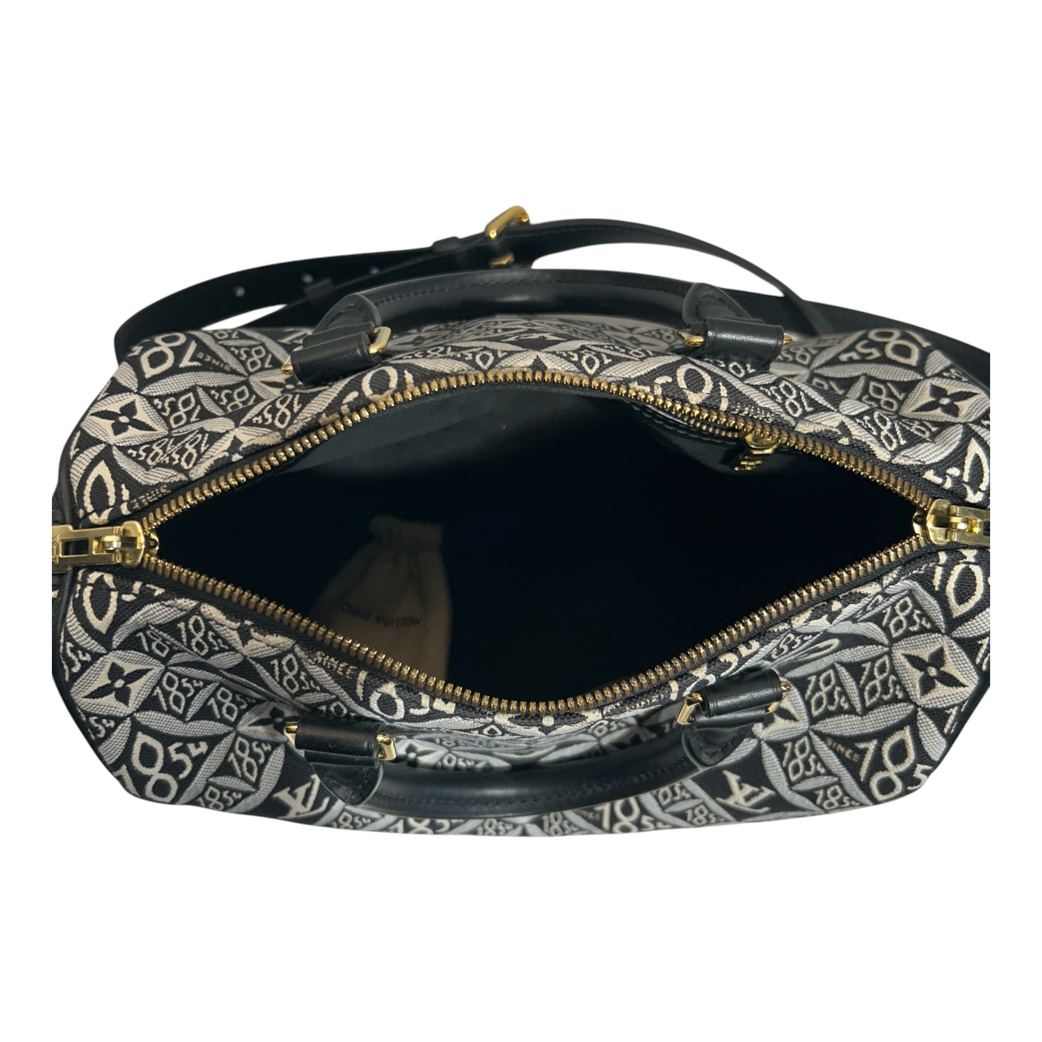 LOUIS VUITTON/Hand Bag/All Over Print/Cotton/BLK/since 1854 2021 print view 5