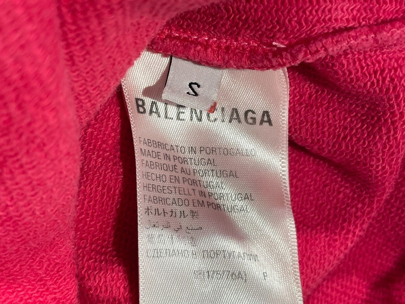 BALENCIAGA/Shorts/S/Cotton/PNK/2022 BRIGHT CORAL SWEATSHORT view 4
