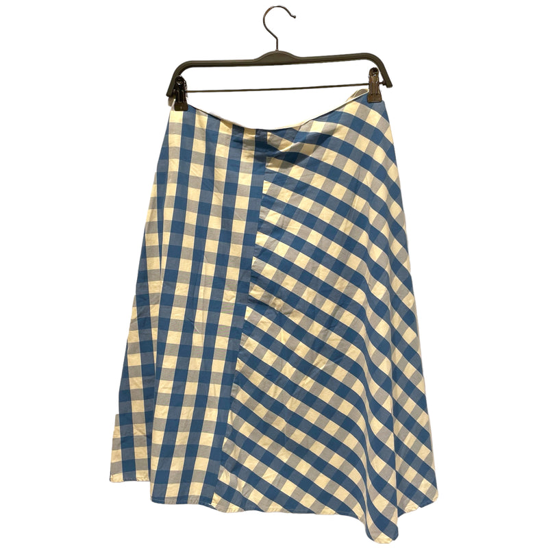 JIL SANDER/Skirt/36/BLU/Cotton/Gingham Check/