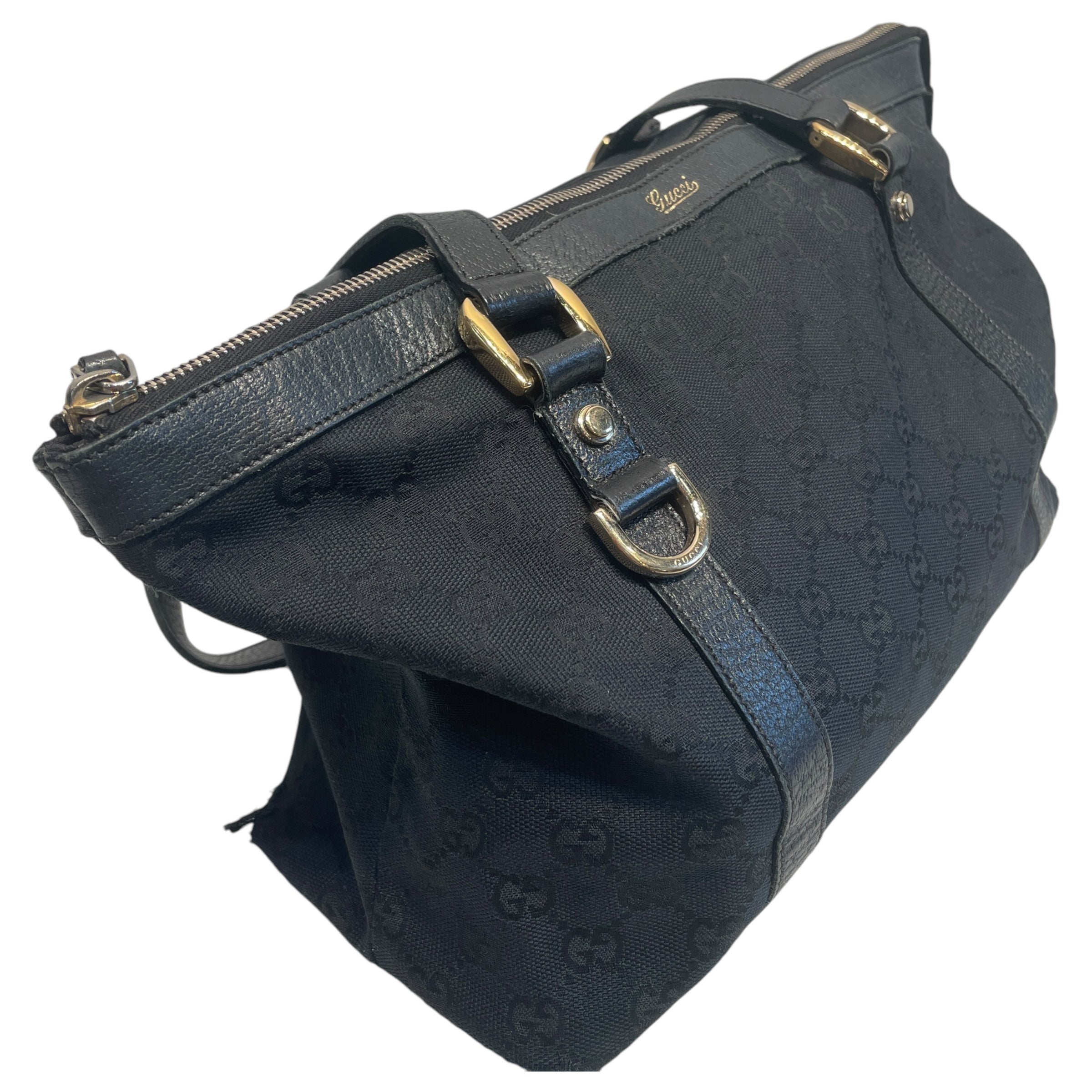 GUCCI/Hand Bag/Monogram/BLK/Canvas Abbey view 6