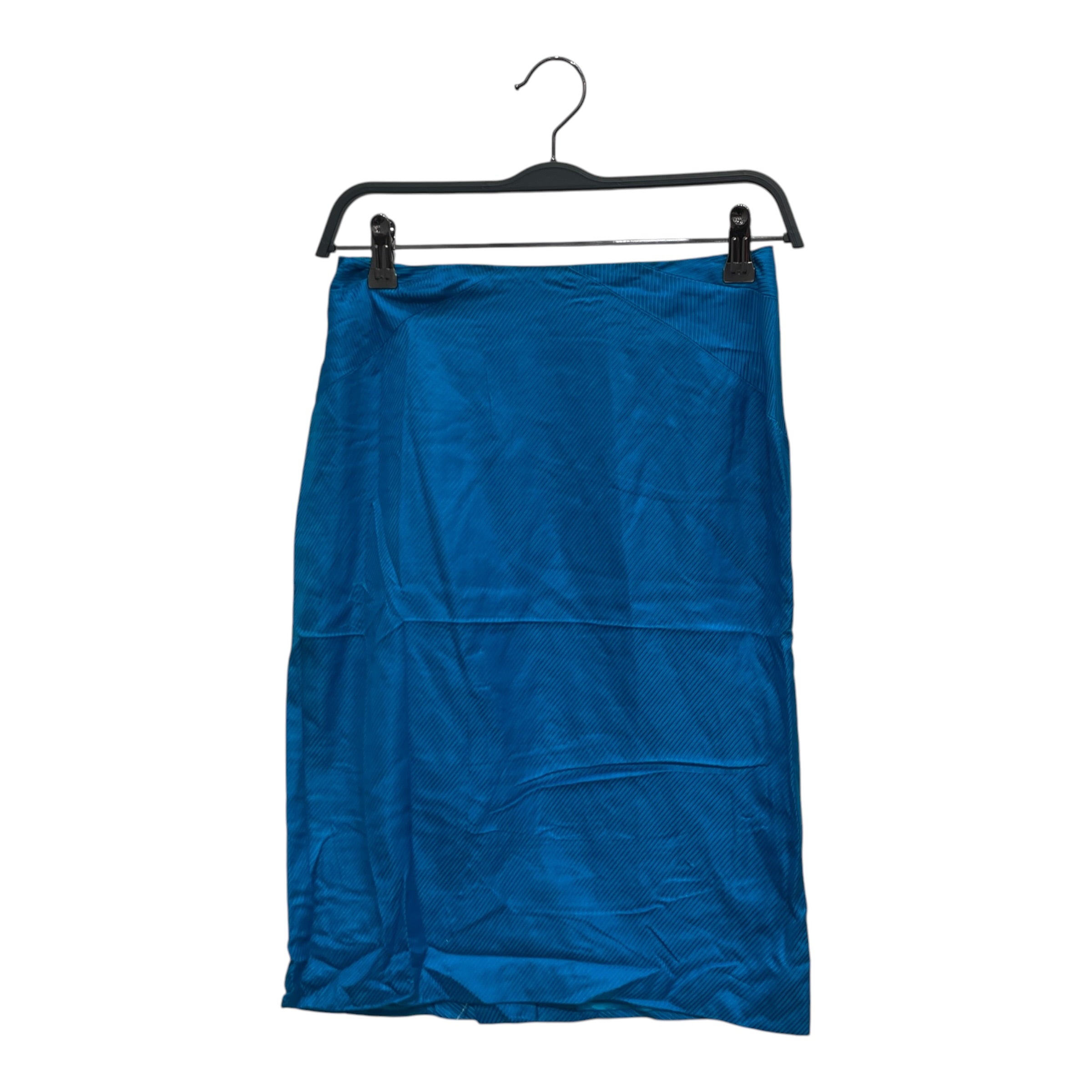 GIANNI VERSACE/Skirt/32/Polyester/BLU/Midi Length/STRIPE PRNT OG VERSACE TEAL view 1