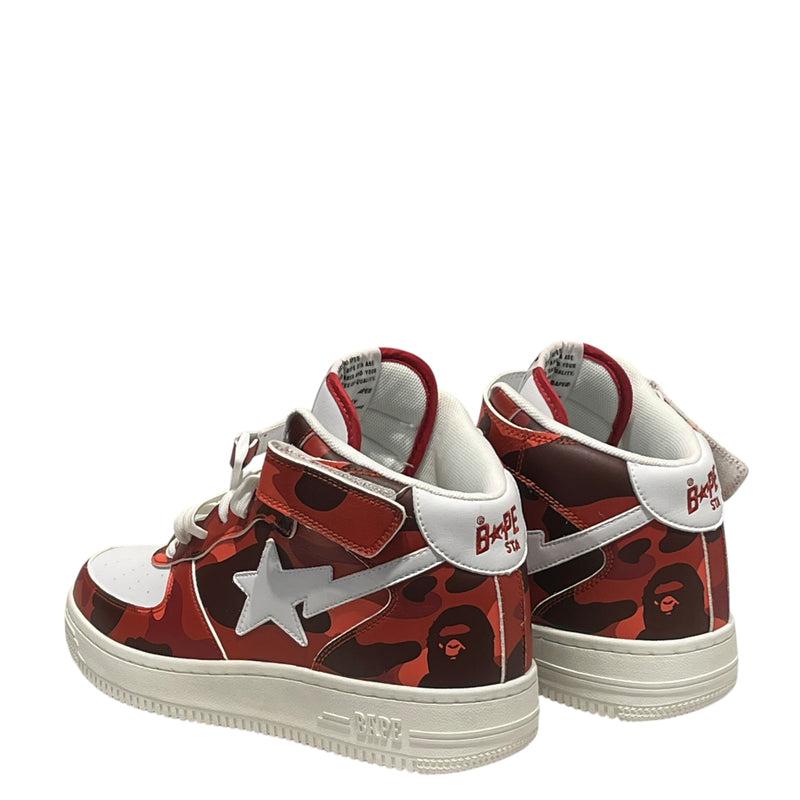 BAPE STA!/Hi-Sneakers/US 8.5/RED/20TH