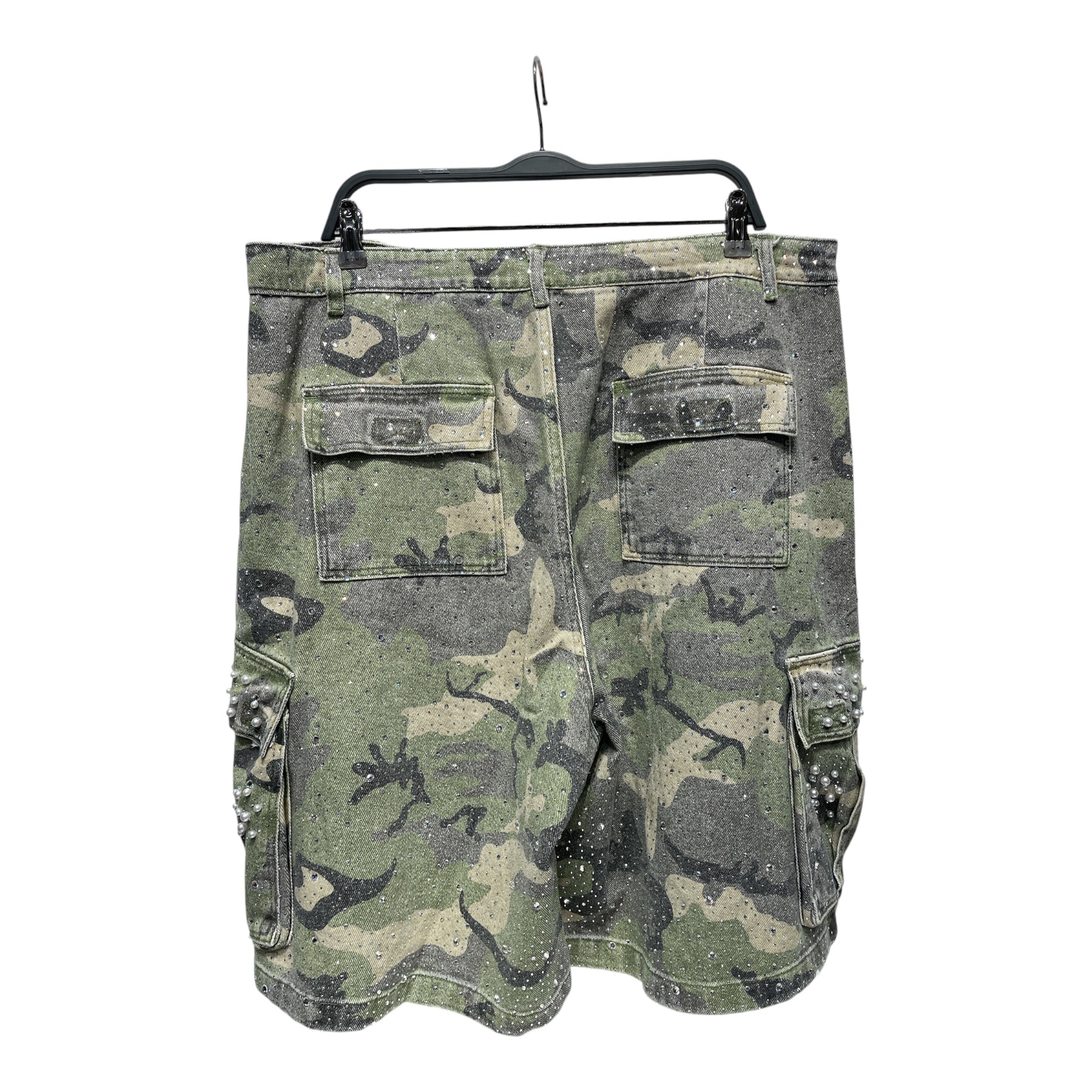 Vale/Shorts/34/Denim/GRN/Camouflage/CRYSTAL CAMO WORK view 2