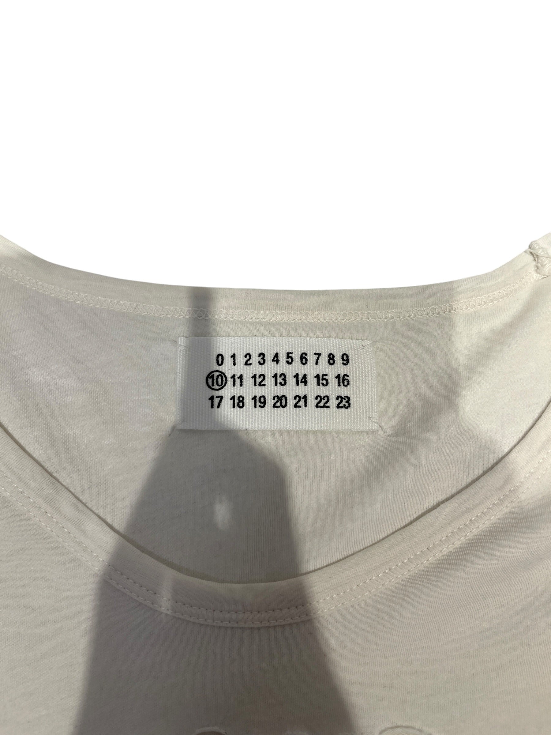 Martin Margiela/T-Shirt/Cotton/WHT/High Neck/Graphic/ view 3