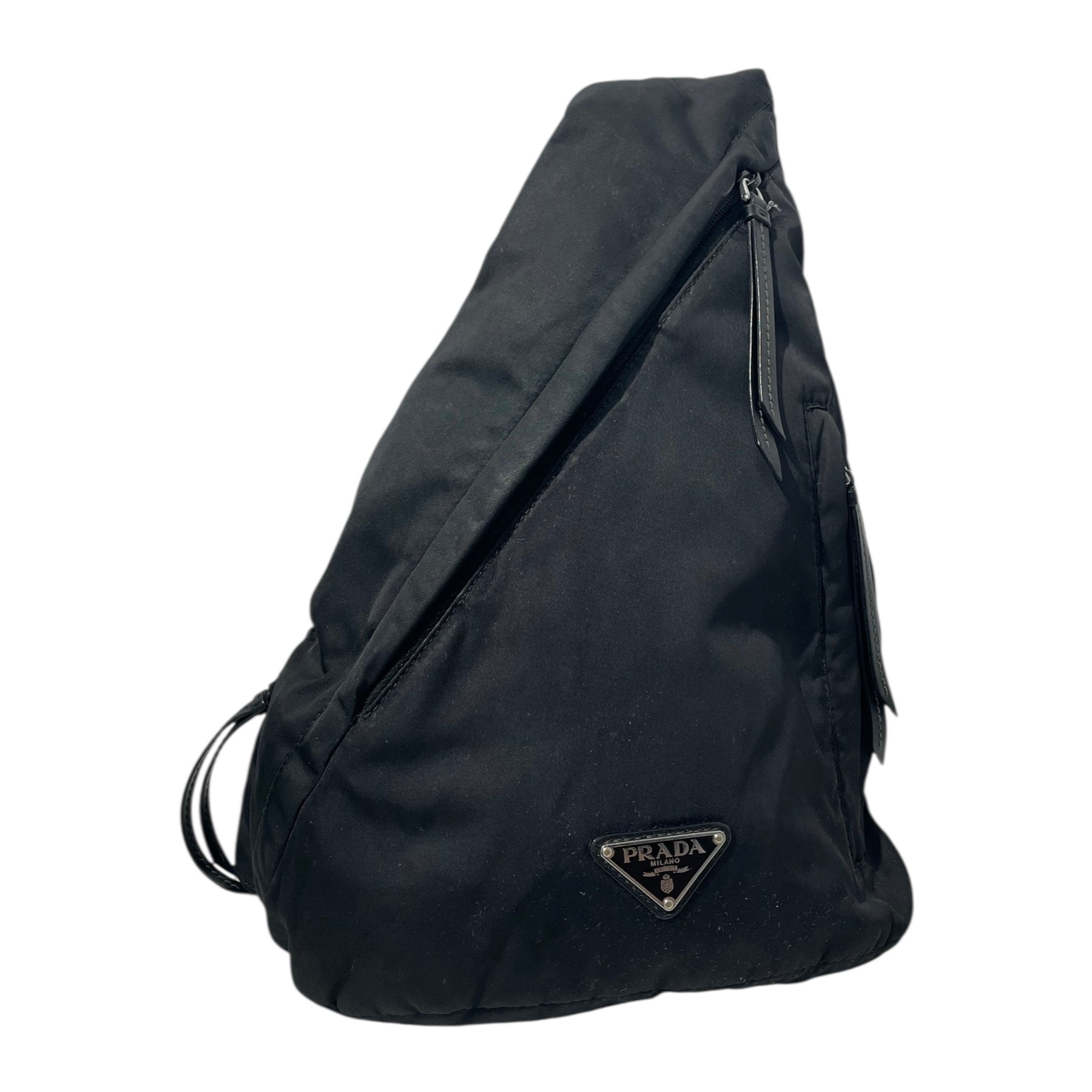 PRADA/Cross Body Bag/M/Nylon/BLK/Prada Re-Nylon view 1