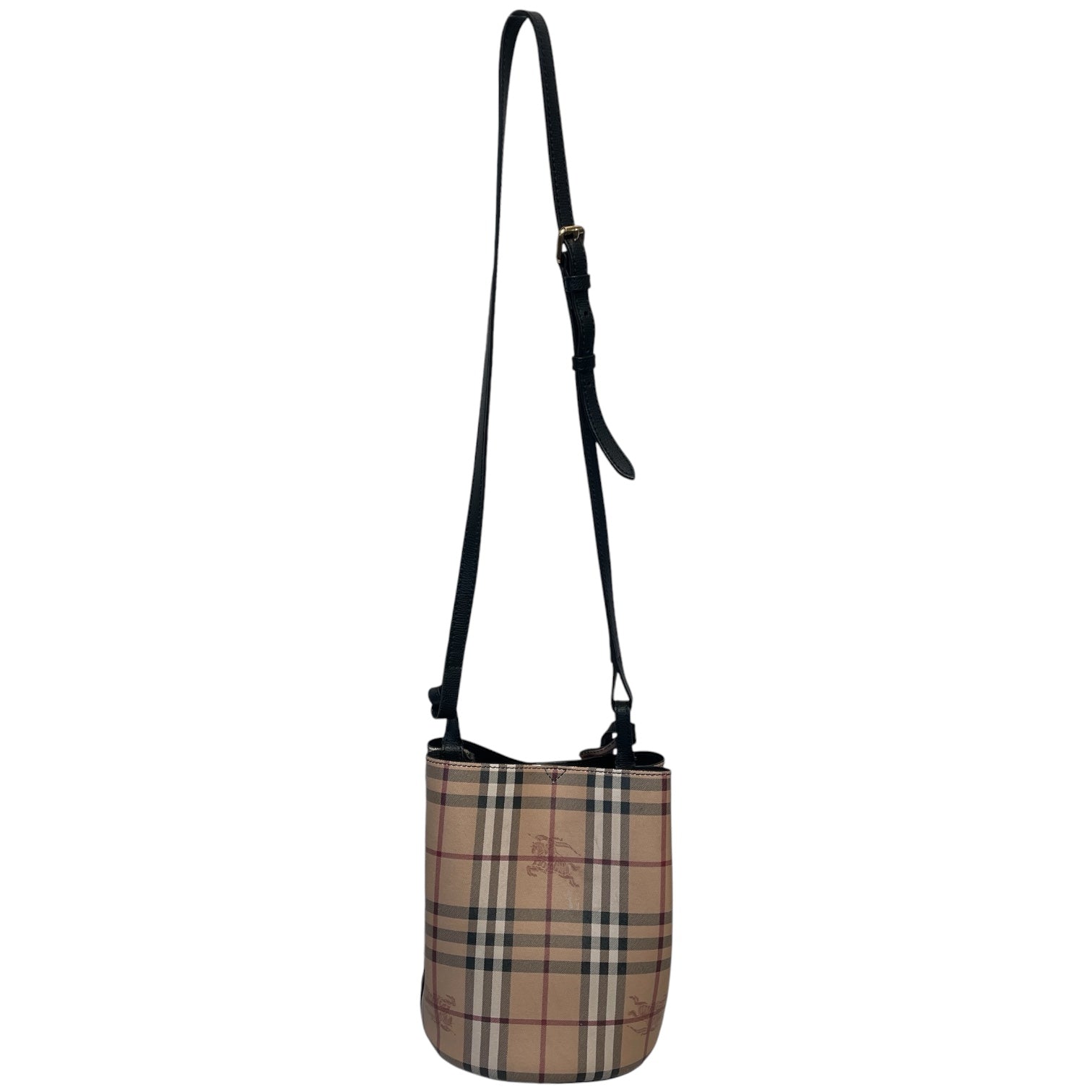 BURBERRY LONDON/Bag/Leather/KHK/NOVA CHECK LORNE BUCKET view 2