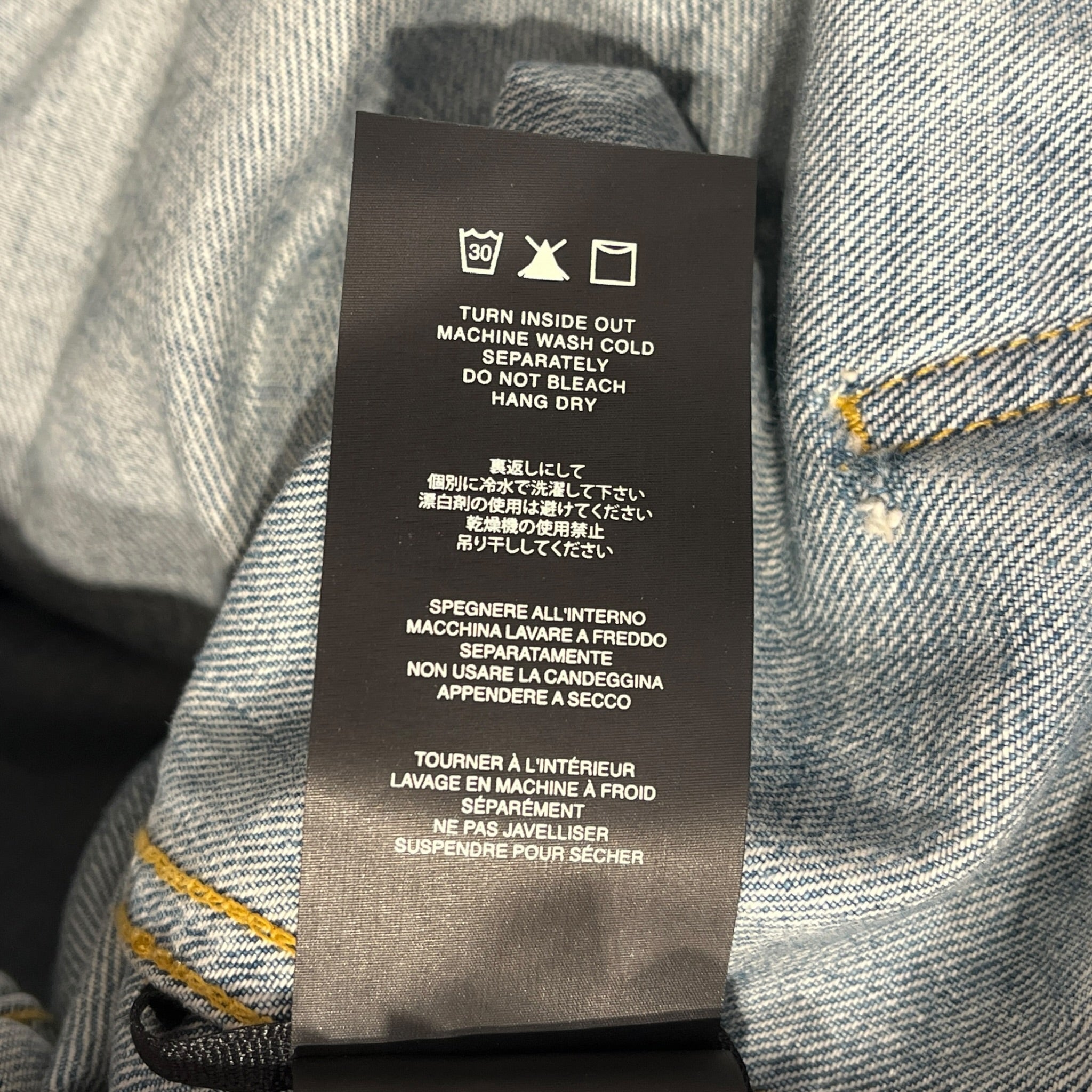 FEAR OF GOD/Denim Jkt/M/Denim/BLU/LIGHTWASH DENIM TRUCKER 6TH view 4