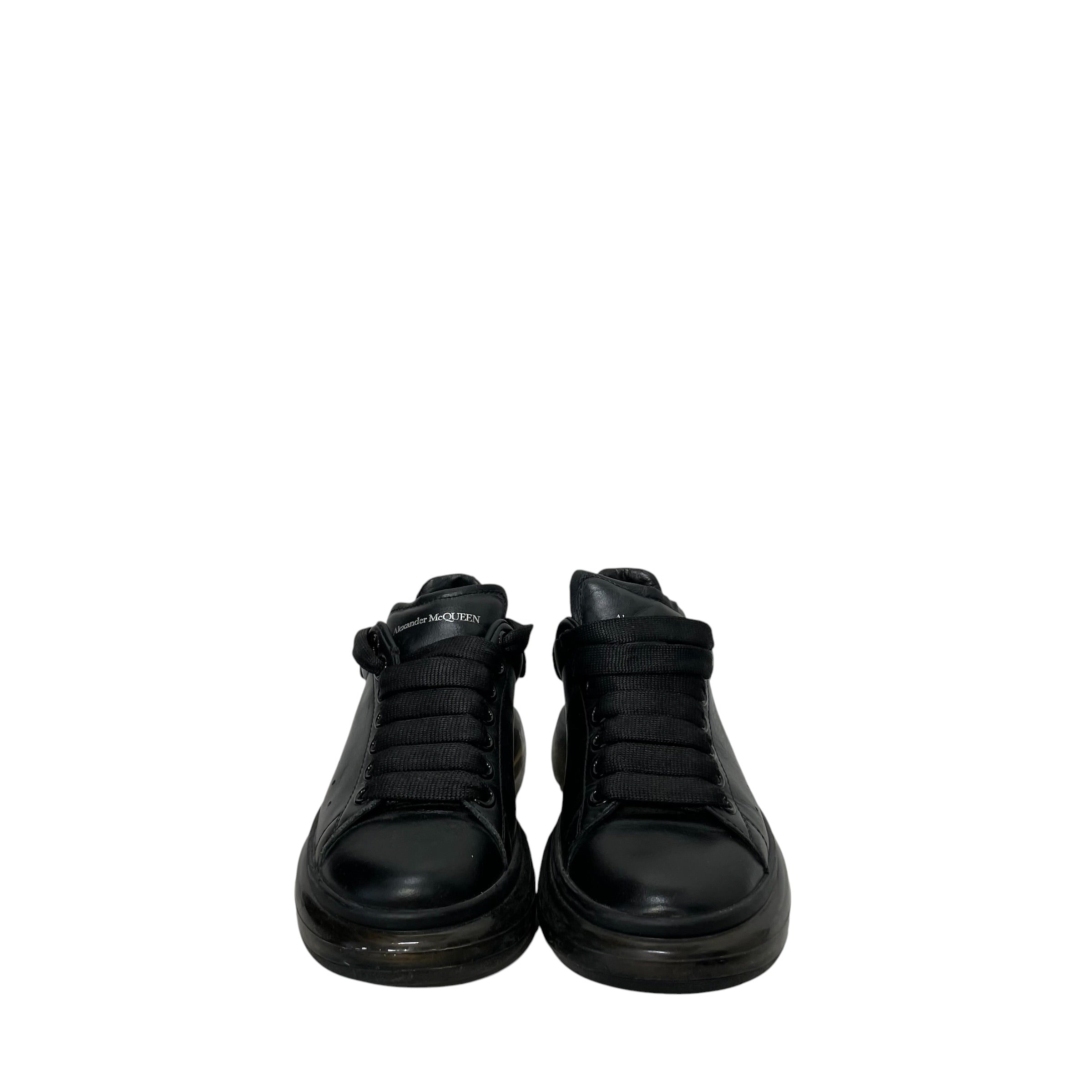Alexander McQueen/Low-Sneakers/EU 37/Leather/BLK/OVERSIZED GLITTER view 4