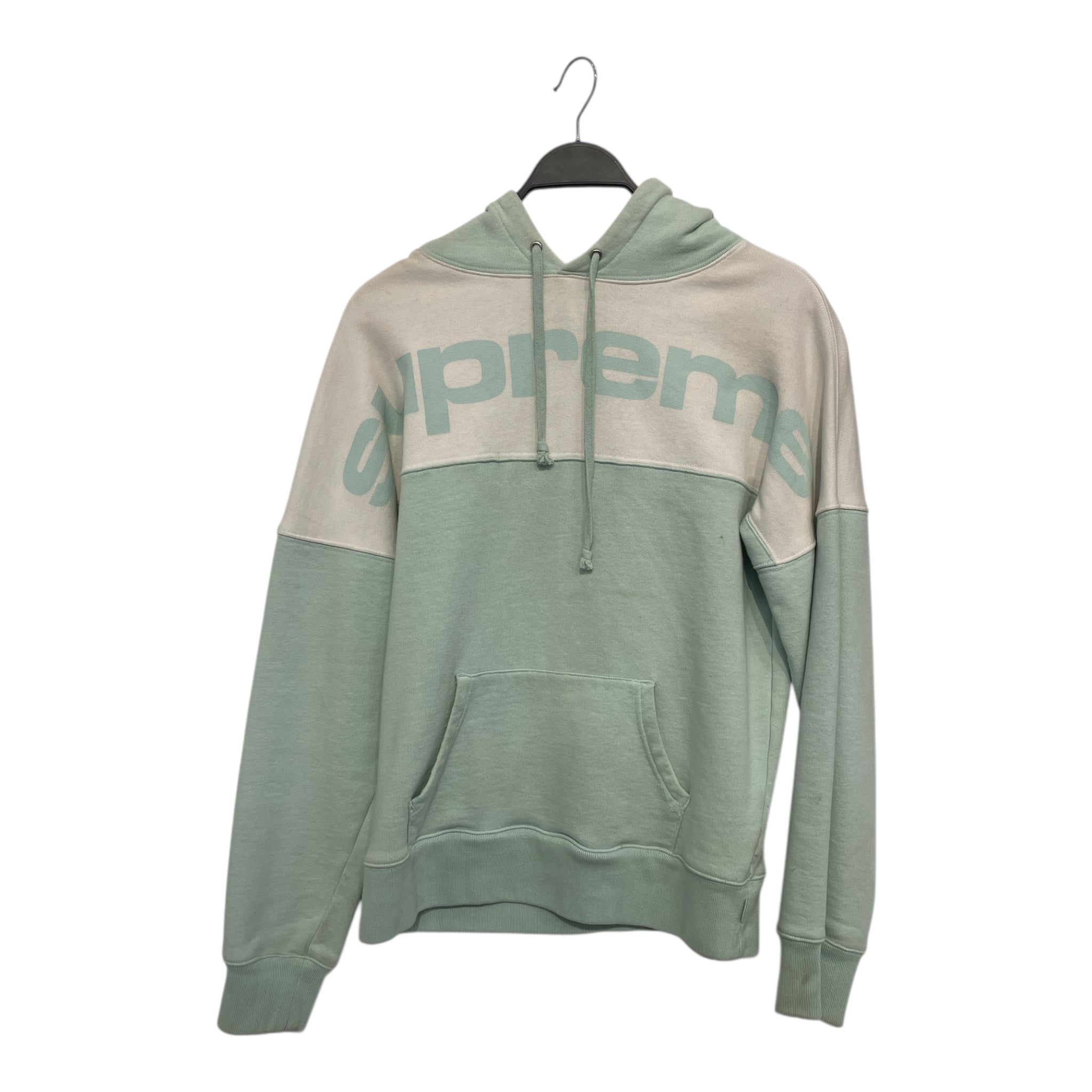 Supreme/Hoodie/M/Cotton/IDG/Ice Blue Blocked Hoodie view 1
