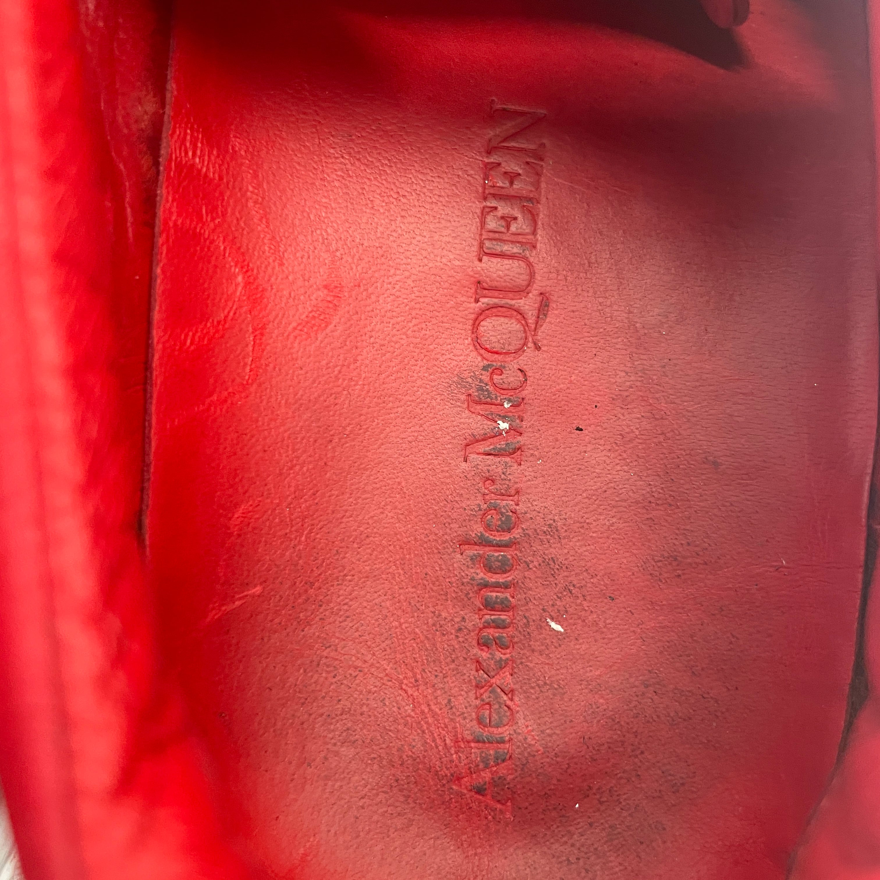 Alexander McQueen/Low-Sneakers/US 12/Leather/RED/ view 3