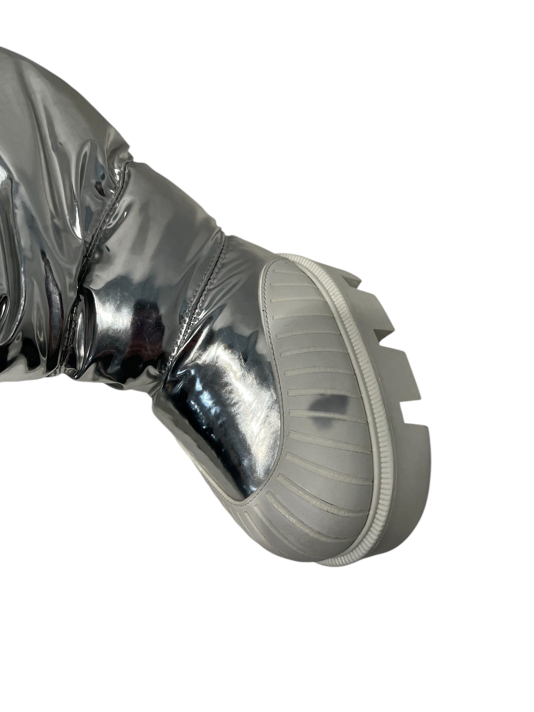 Christian Louboutin/Heels/US 7/Nylon/SLV/Metallic Bootie view 5