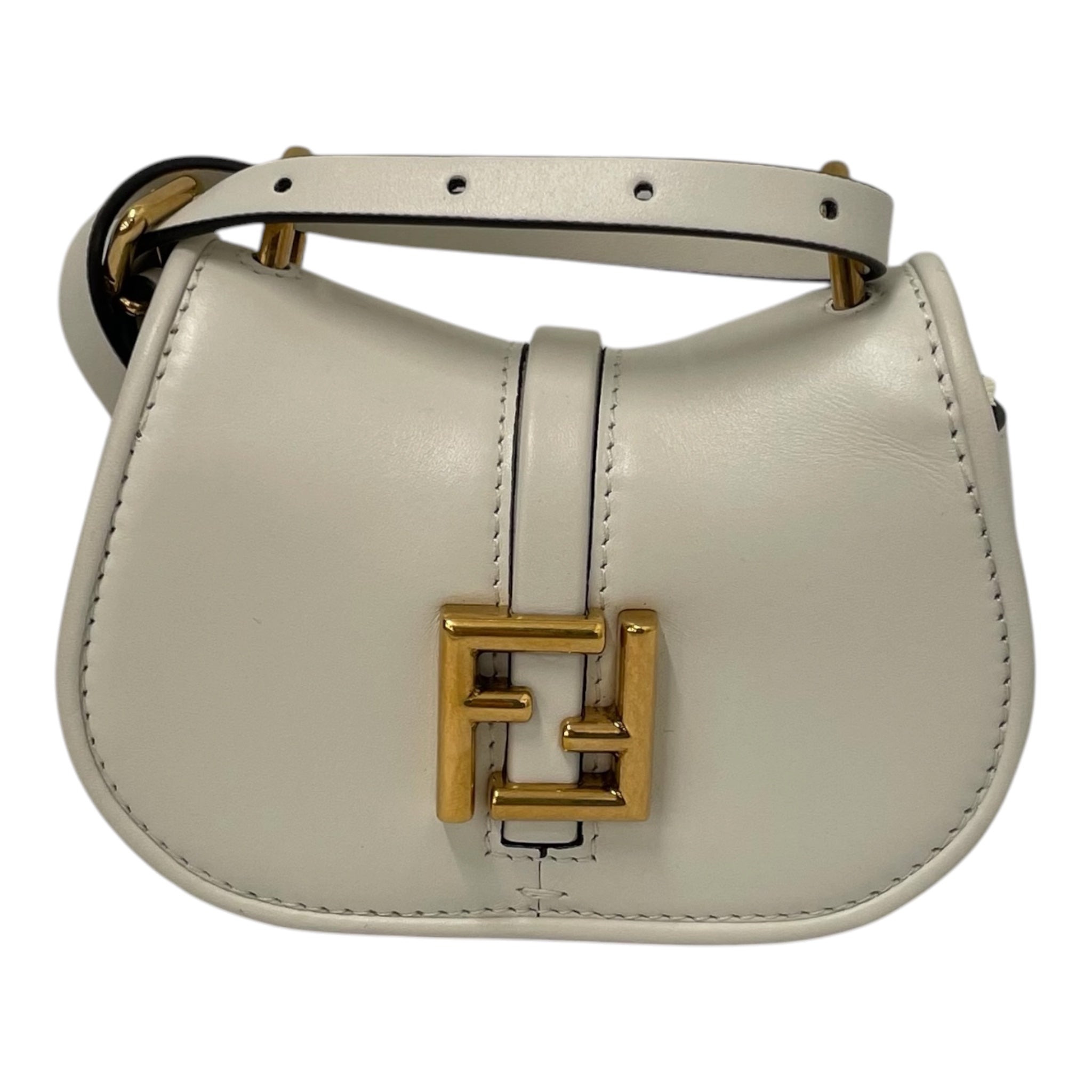FENDI/Tote Bag/Leather/WHT/SMALLWHITEGOLDHARDWARE view 1