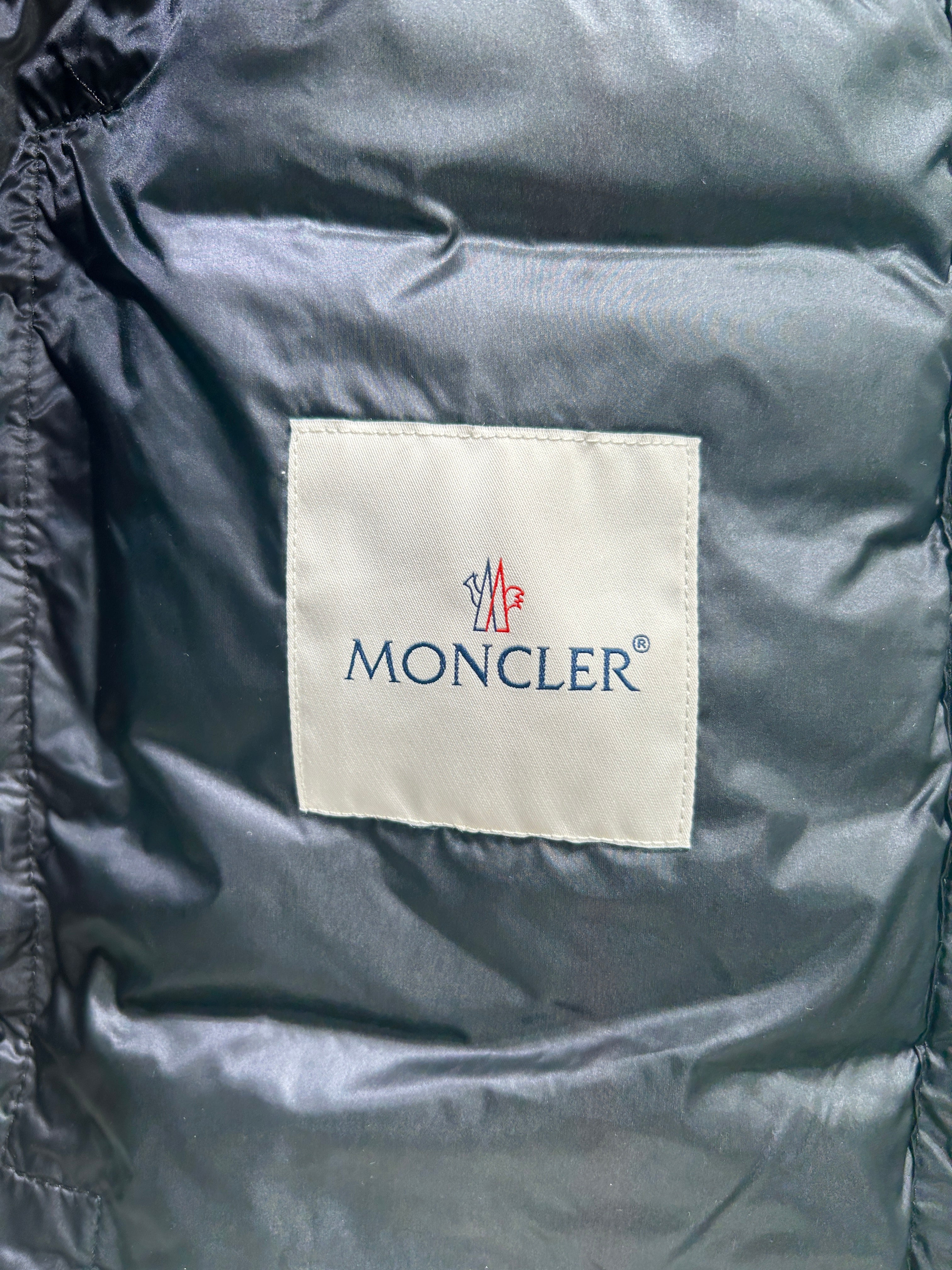MONCLER/Puffer Jkt/0/NVY/PURE GOOSE DOWN/ZIP UP/HOODED/ view 3
