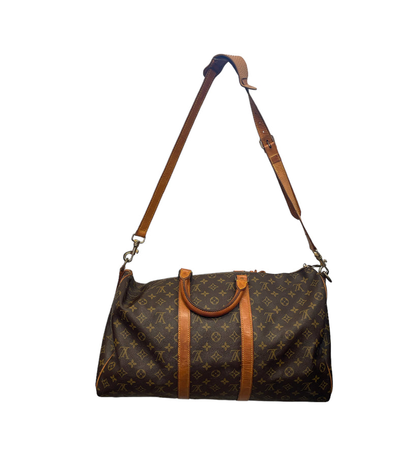LOUIS VUITTON/Boston Bag/FREE/Monogram/Leather/BRW/duffle bag