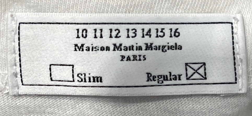 Maison Margiela/T-Shirt/48/Cotton/WHT/VIVEZ BIE RED PATCHWORK TEE view 3