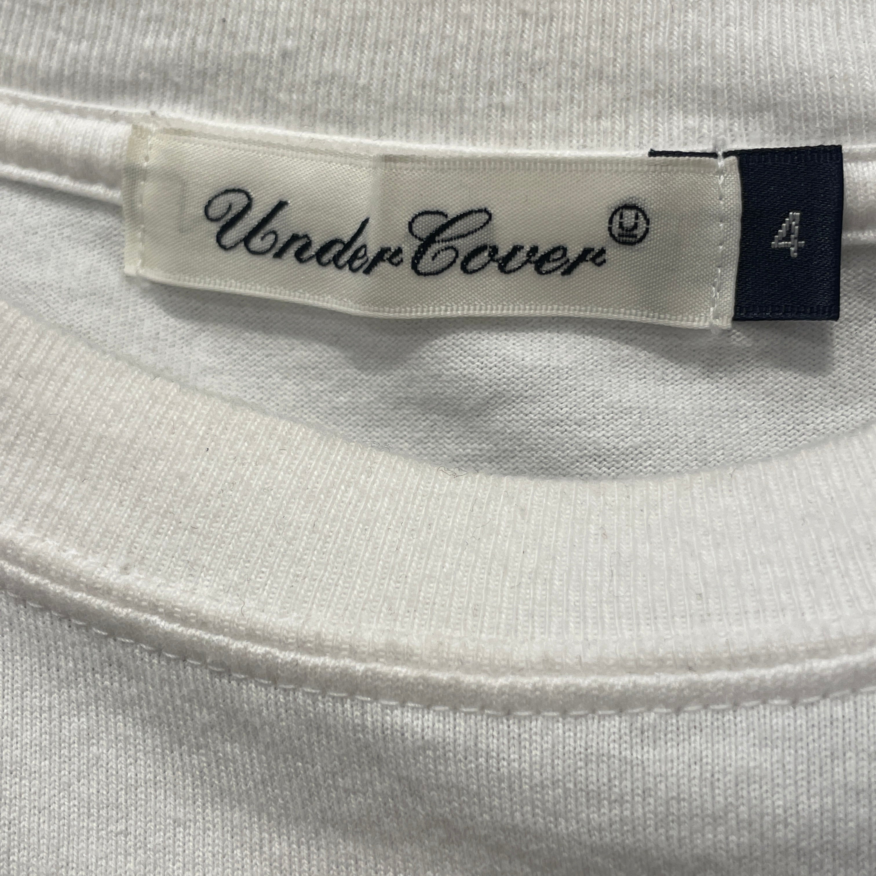 UNDERCOVER/T-Shirt/4/Cotton/WHT/Graphic/ROSE view 3