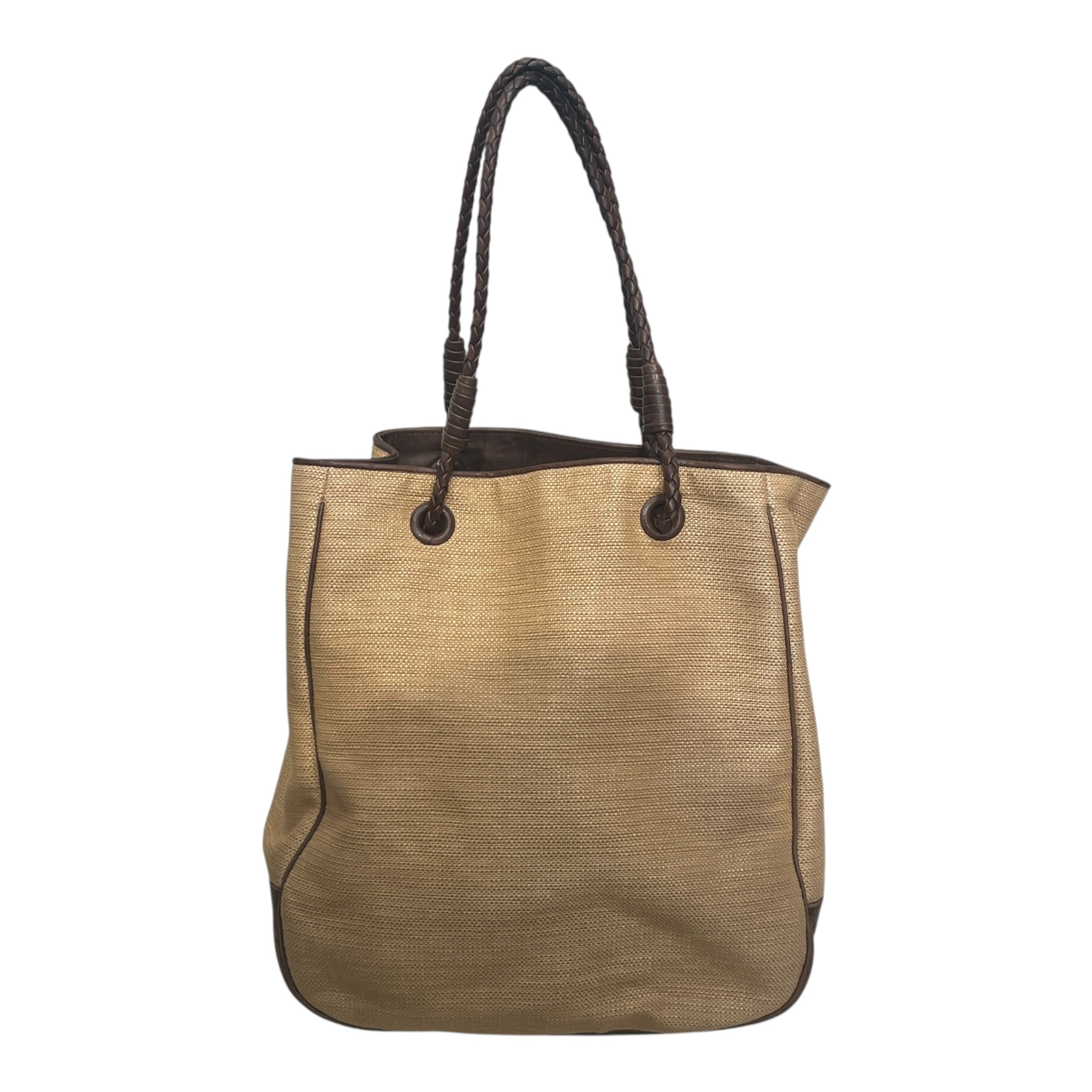 BOTTEGA VENETA/Tote Bag/Hemp/CML/BRAIDED STRAP TOTE view 1