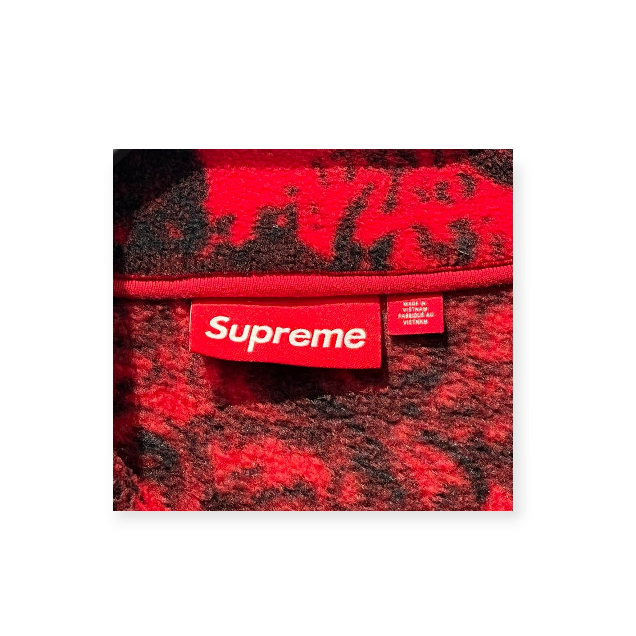 Supreme/Fleece Jkt/L/Polyester/RED/All Over Print/NEW YORK ALL OVER PRINT view 5