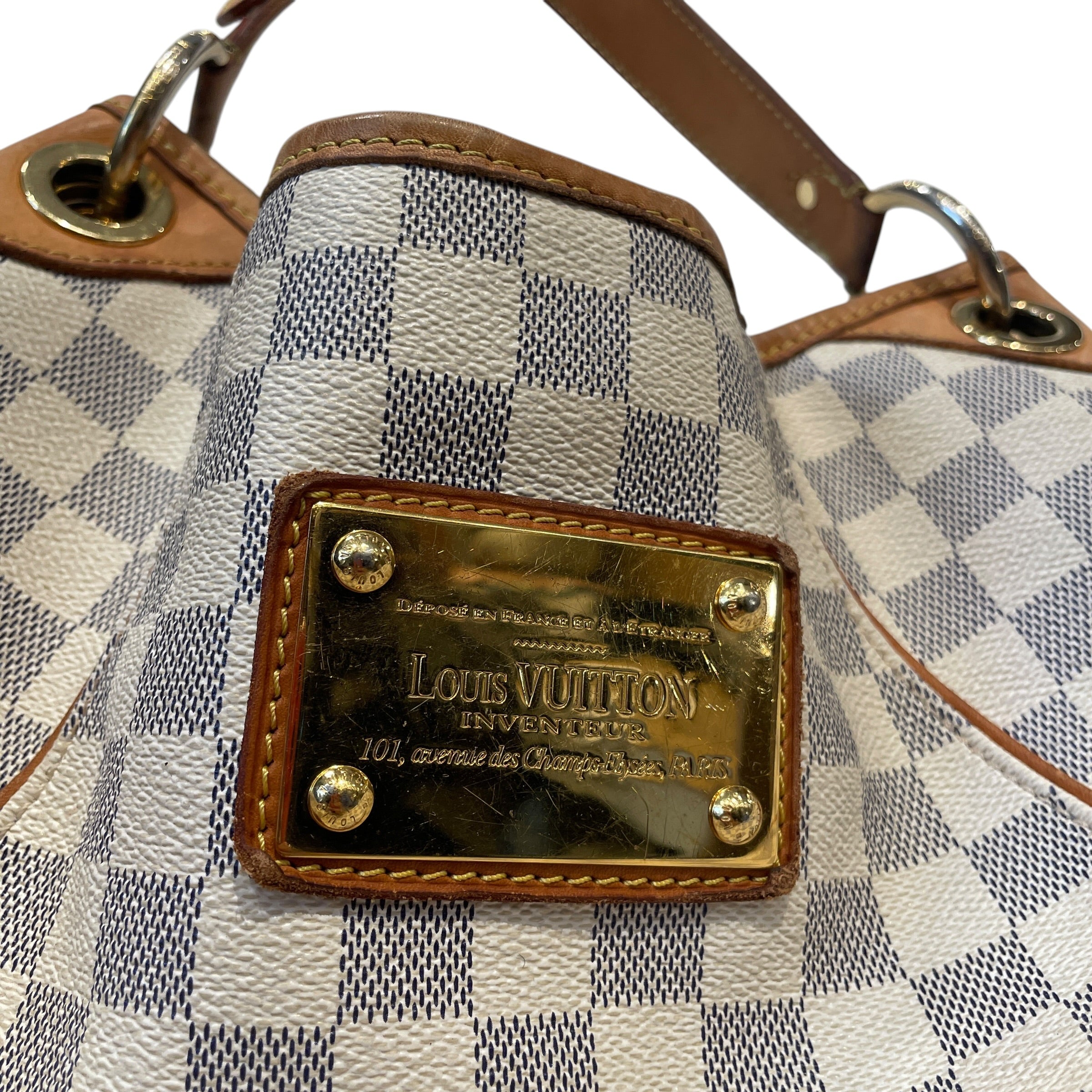 LOUIS VUITTON/Bag/Gingham Check/CRM/DAMIER AZUR GALLERIA PM view 2
