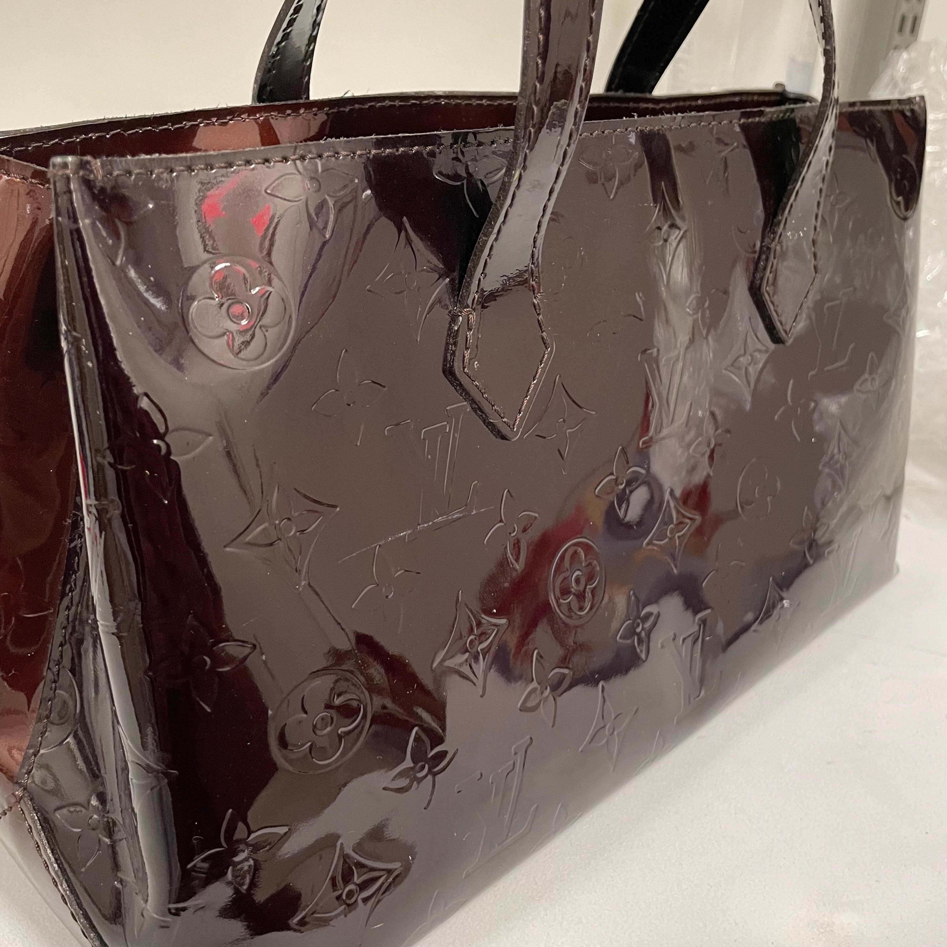 LOUIS VUITTON/Bag/Monogram/Leather/BRD/VERNIS WILSHIRE BAG/GOLD HARDW view 6