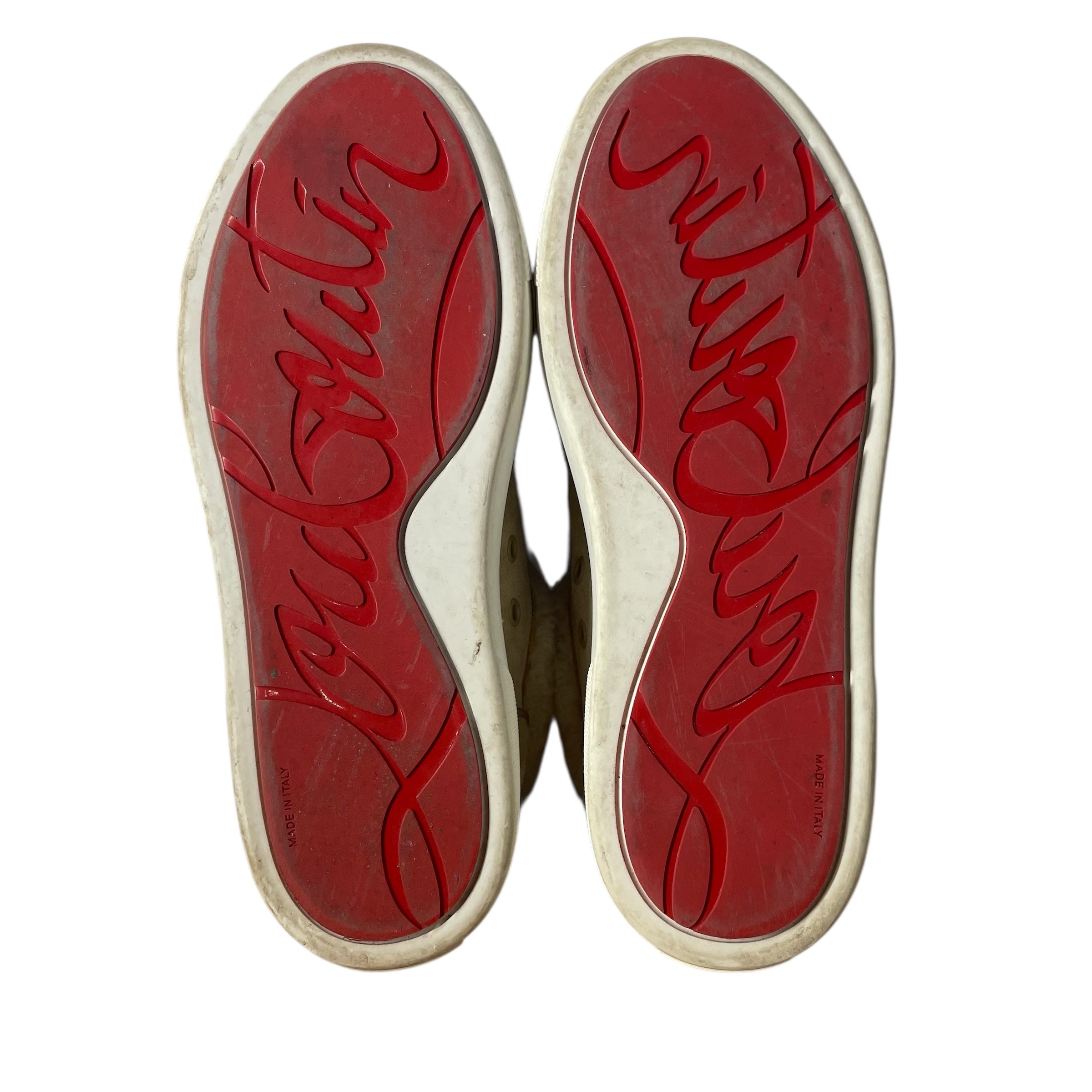 Christian Louboutin/Low-Sneakers/EU 39/Cotton/BEG/vierissima shearling view 7