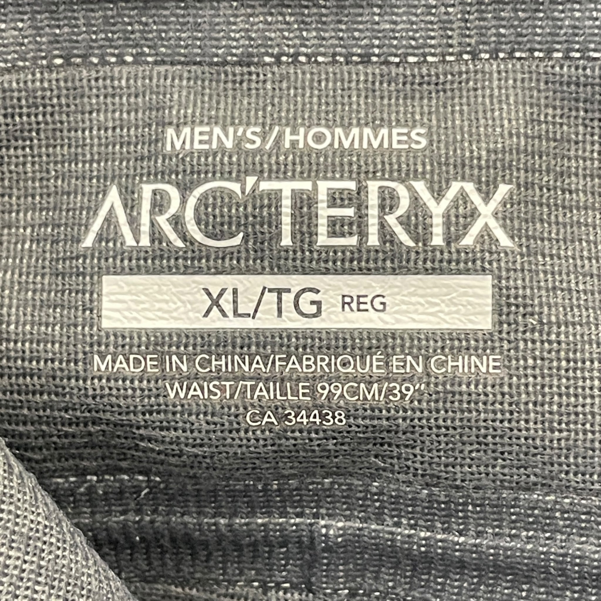 ARC'TERYX/Straight Pants/XL/Polyester/BLK/ski pants, vents view 3