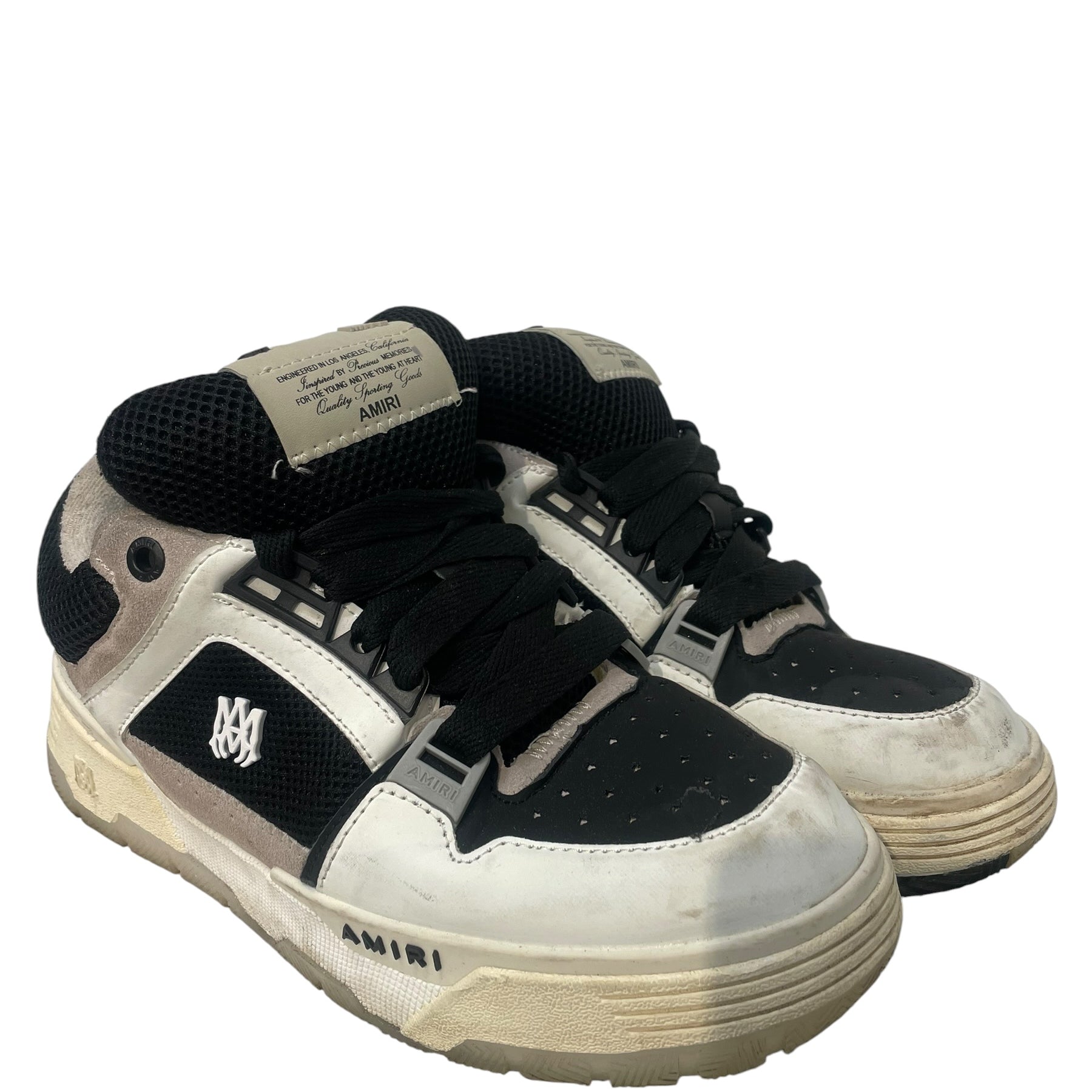 AMIRI/Low-Sneakers/US 10/Cotton/WHT/MA1