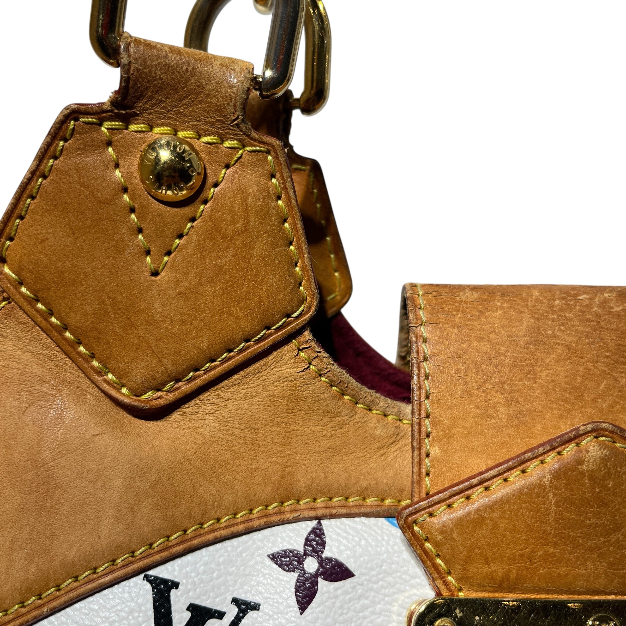 LOUIS VUITTON/Hand Bag/Monogram/Leather/WHT/URSULA GM view 4