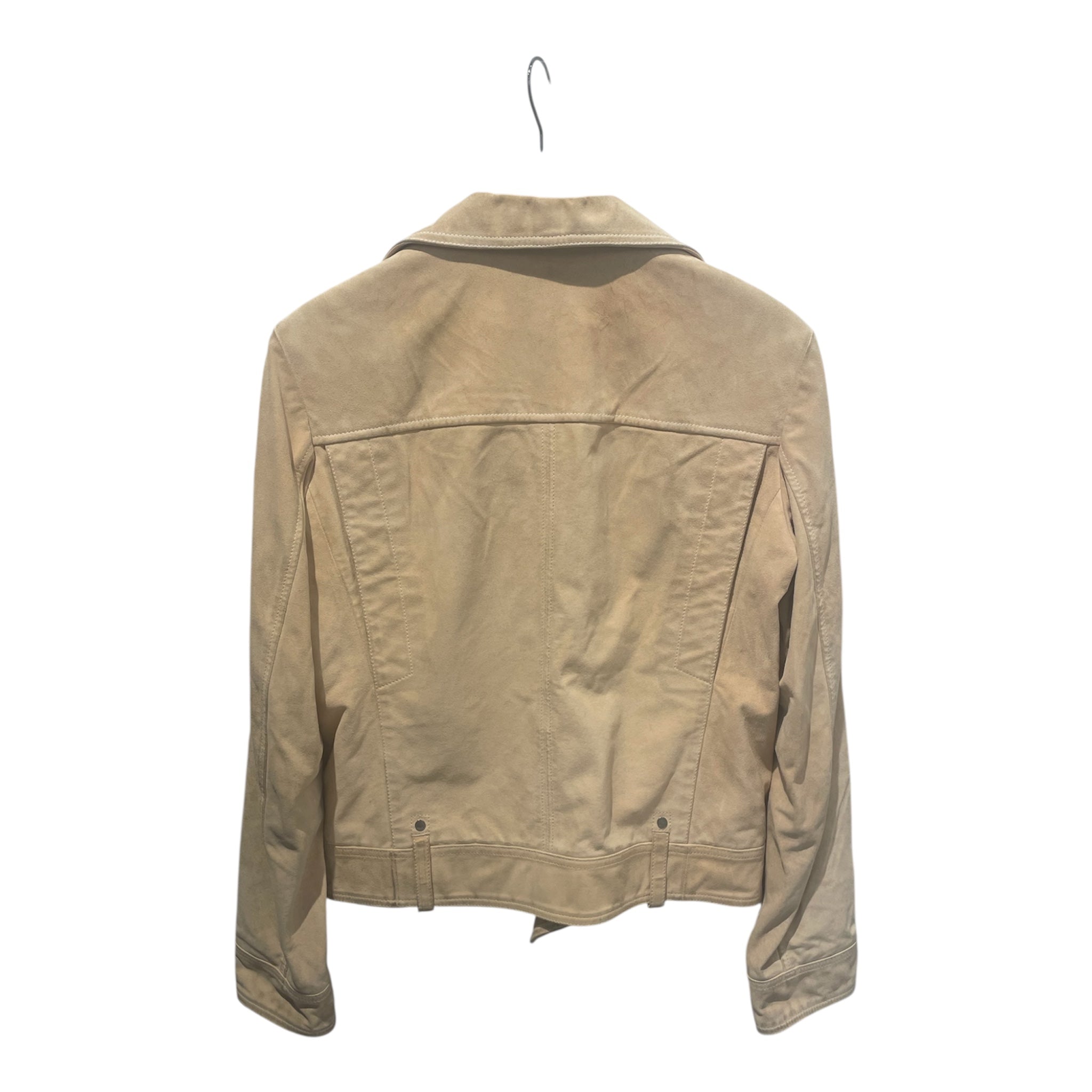 Chloe/Leather Jkt/40/BEG/suede biker jacket/moto view 2