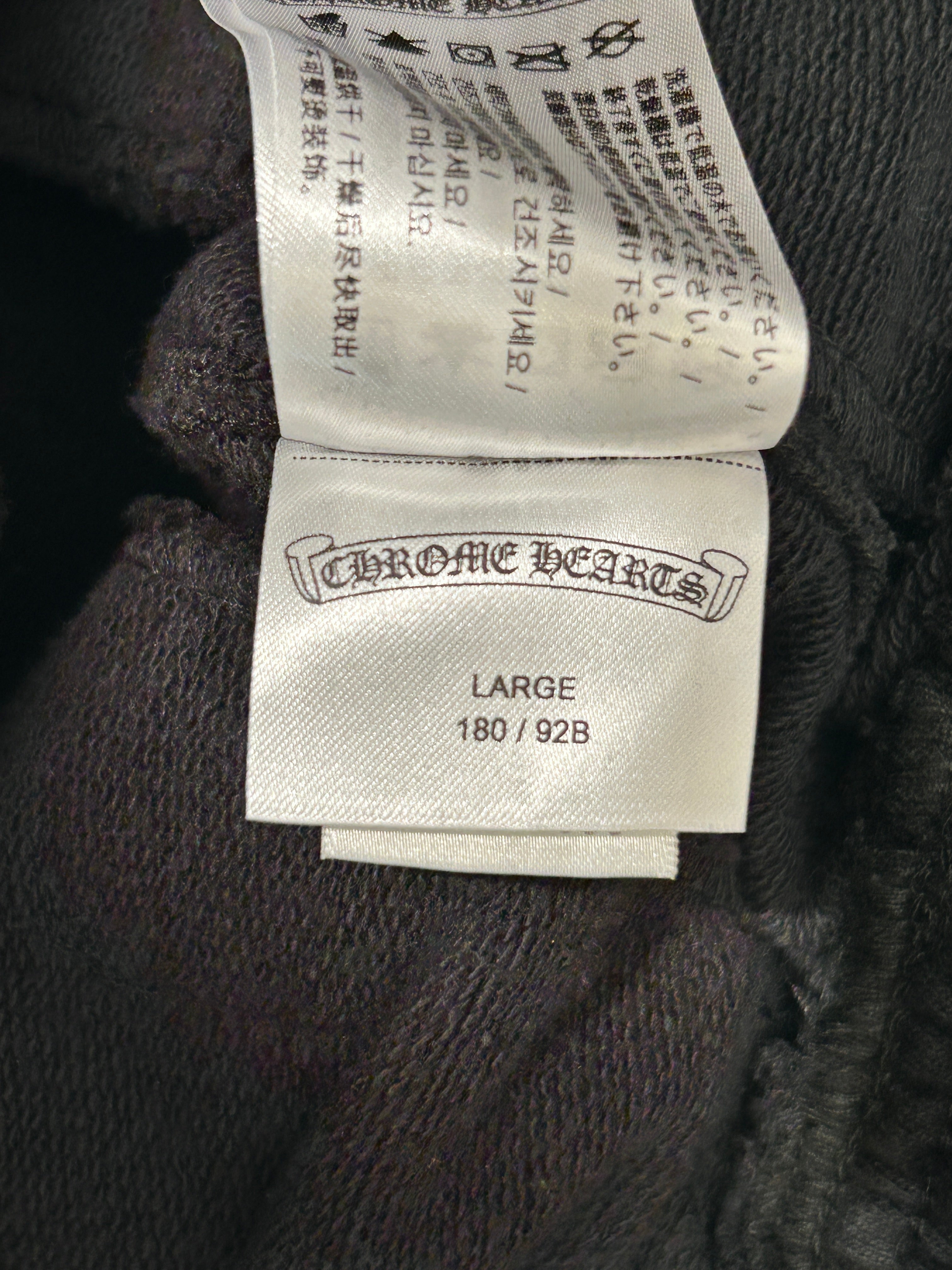 CHROME HEARTS/Pants/L/Cotton/BLK/All Over Print/cemetary cross all over view 4