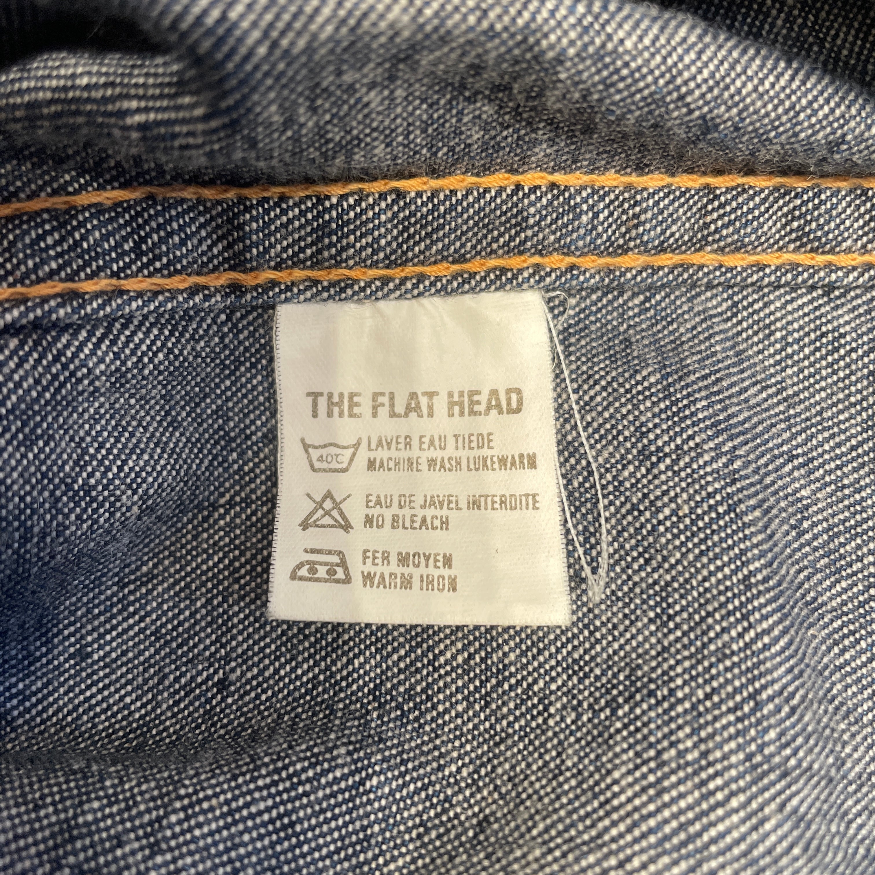 THE FLAT HEAD/LS Shirt/38/Denim/IDG/ view 4
