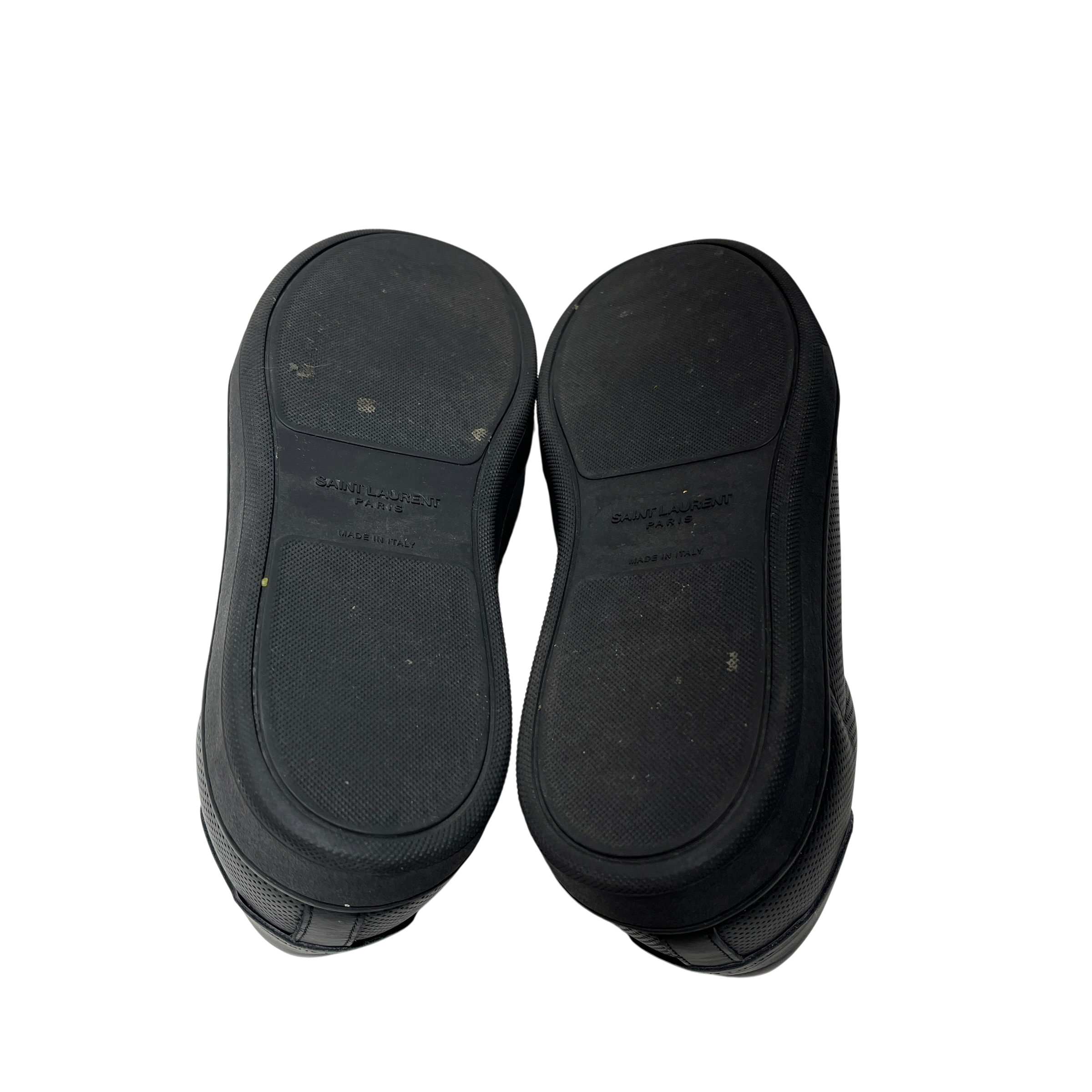SAINT LAURENT/Low-Sneakers/US 9/Leather/BLK/LEATHER SNEAKER view 4