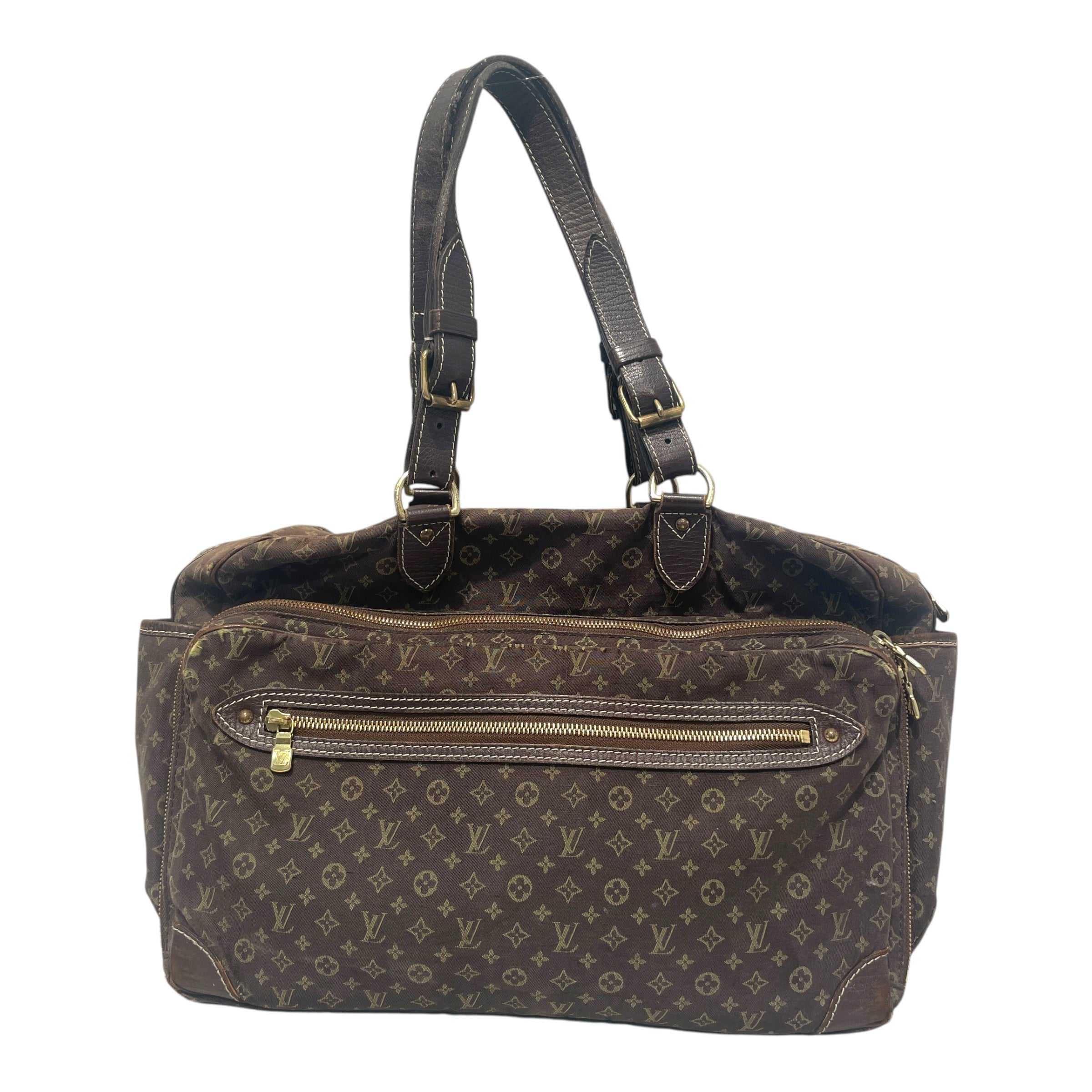 LOUIS VUITTON/Luggage/Monogram/Cotton/BRW/Mini Lin Sac a Langer view 1
