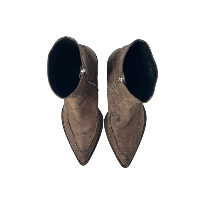 Acne Studios/Cowboy Boots/EU 42/Leather/CML/WESTERN TAUPE BOOTS