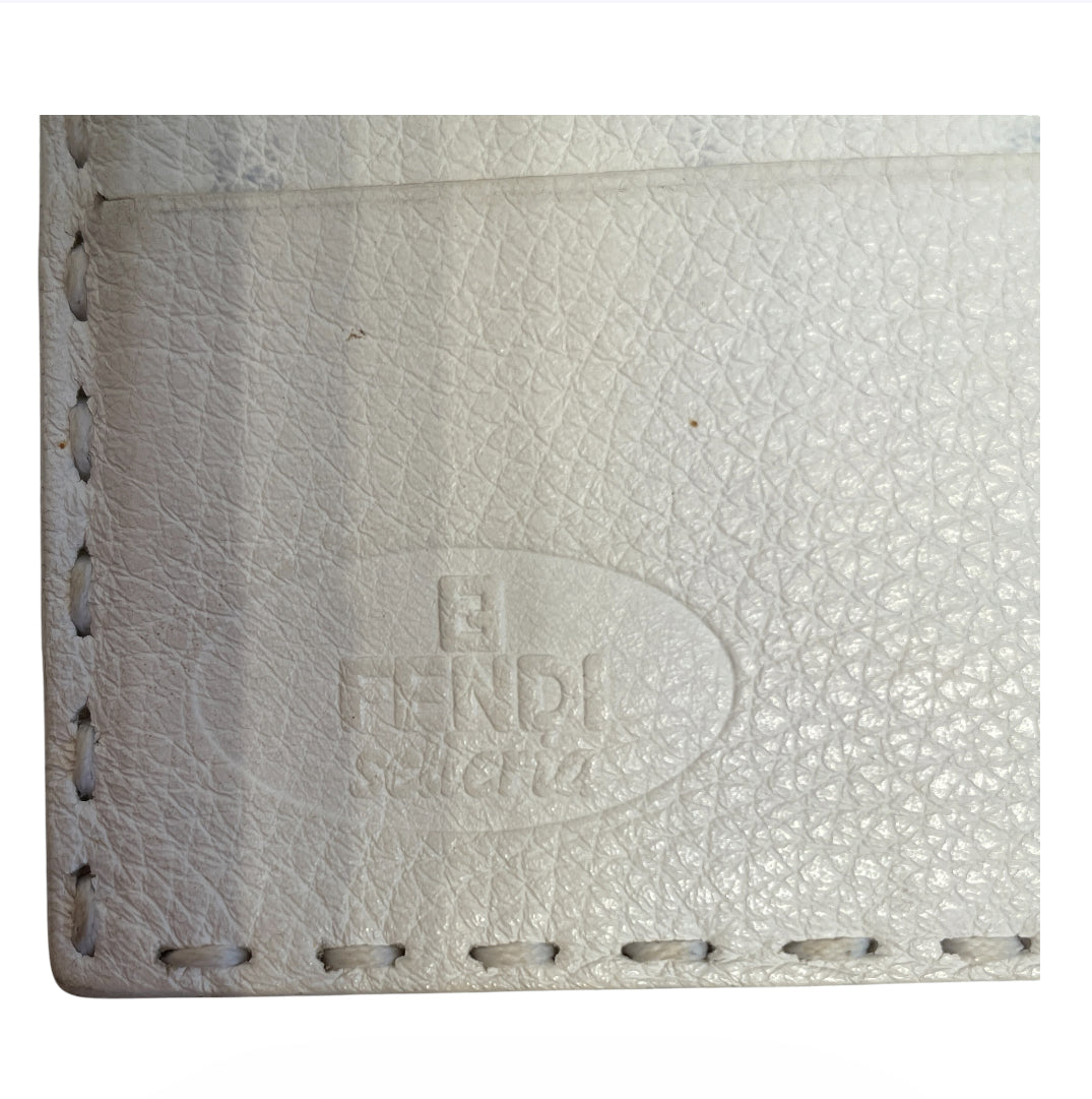 FENDI/Long Wallet/Leather/WHT/L's/GOLD LOGO view 4