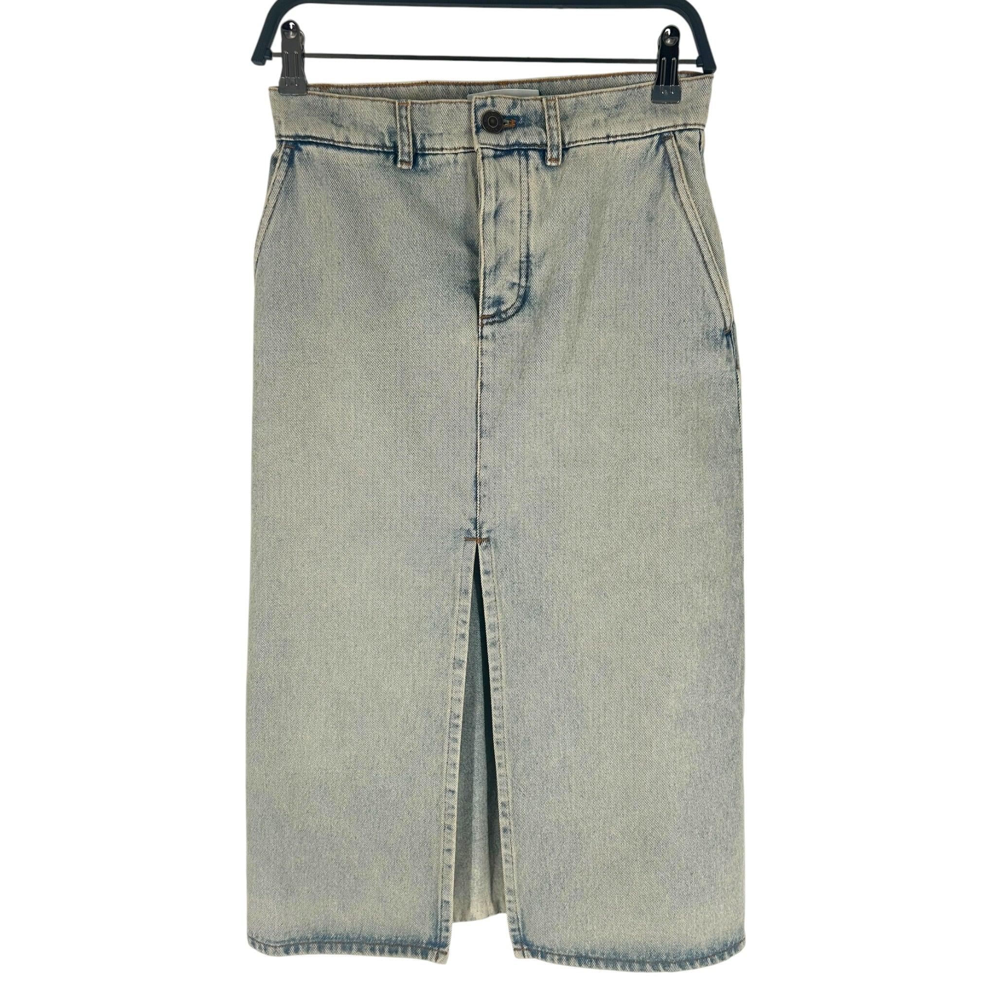 BALENCIAGA/Long Skirt/36/Denim/BLU/LIGHT WASH DENIM SKIRT view 1