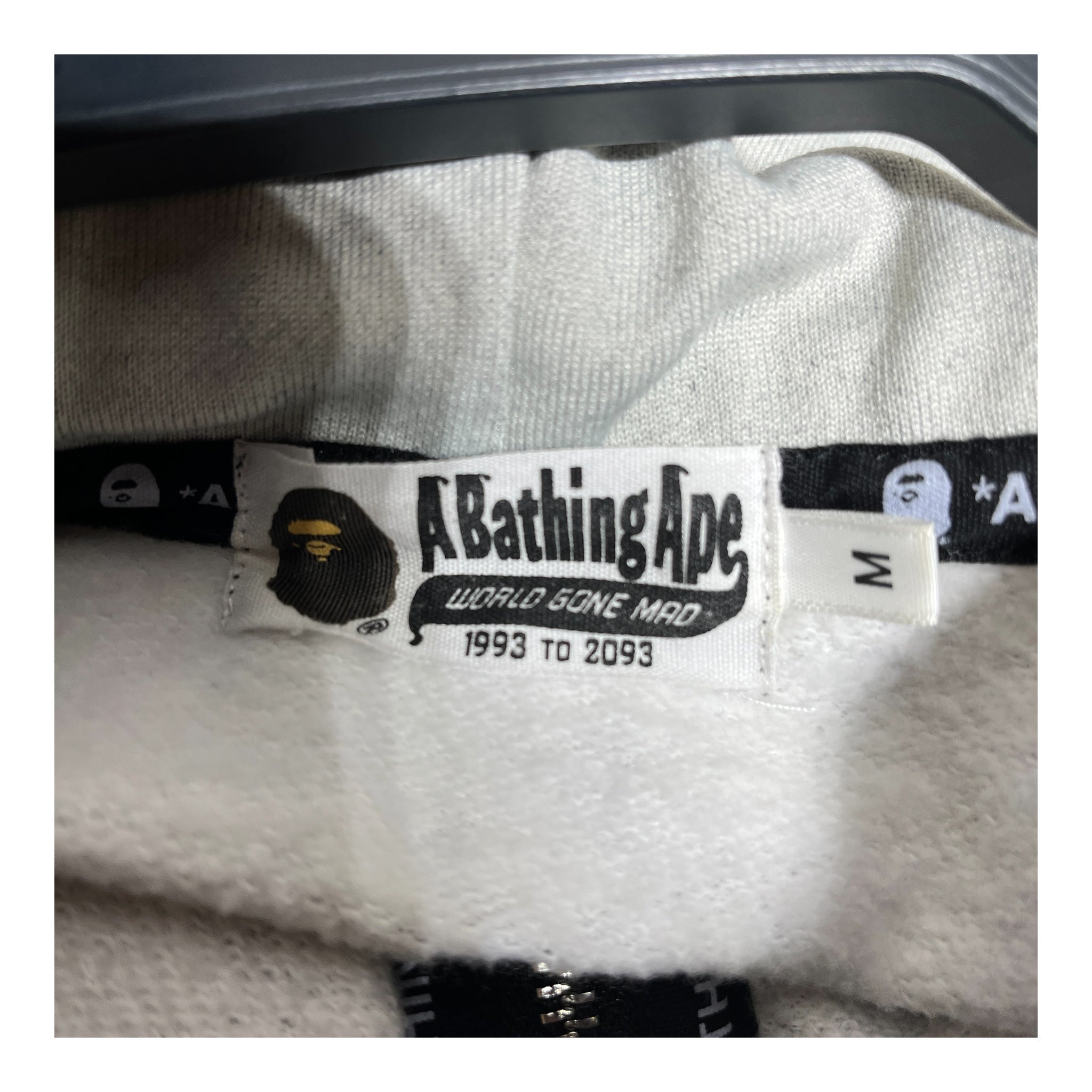A BATHING APE/Hoodie/M/All Over Print/Cotton/BLK/DOUBLE LAYER SHARK view 5