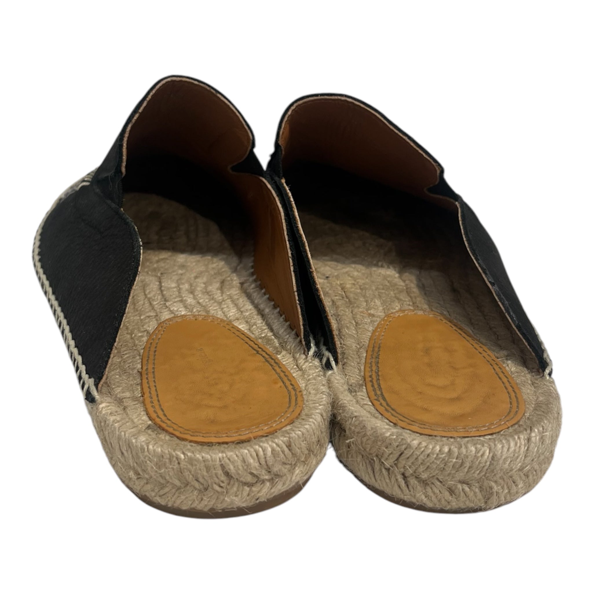 Maison Margiela/Espadrilles/US 10/Leather/BLK/SLIP ON- view 4