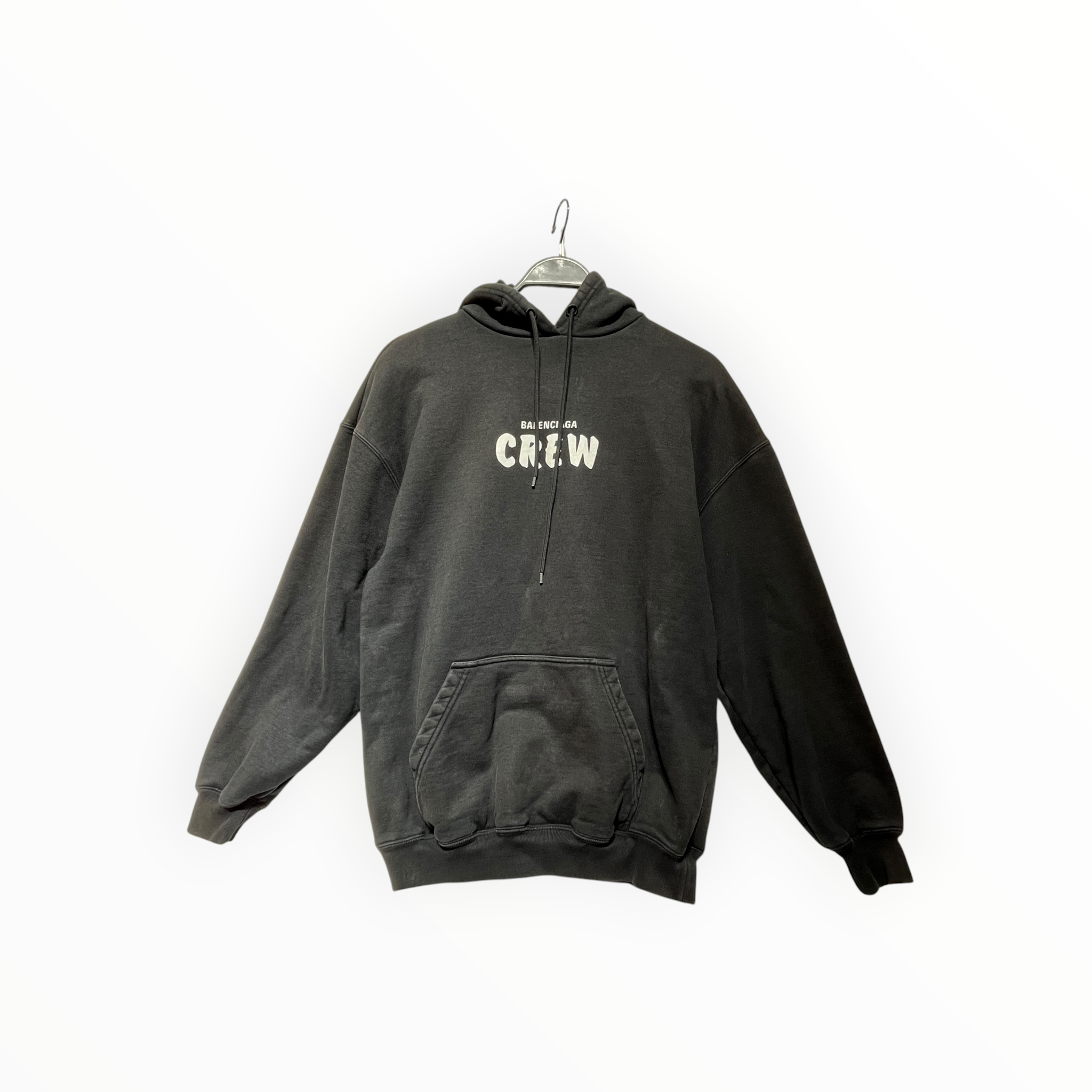 BALENCIAGA/Hoodie/XS/Cotton/BLK/CREW view 1