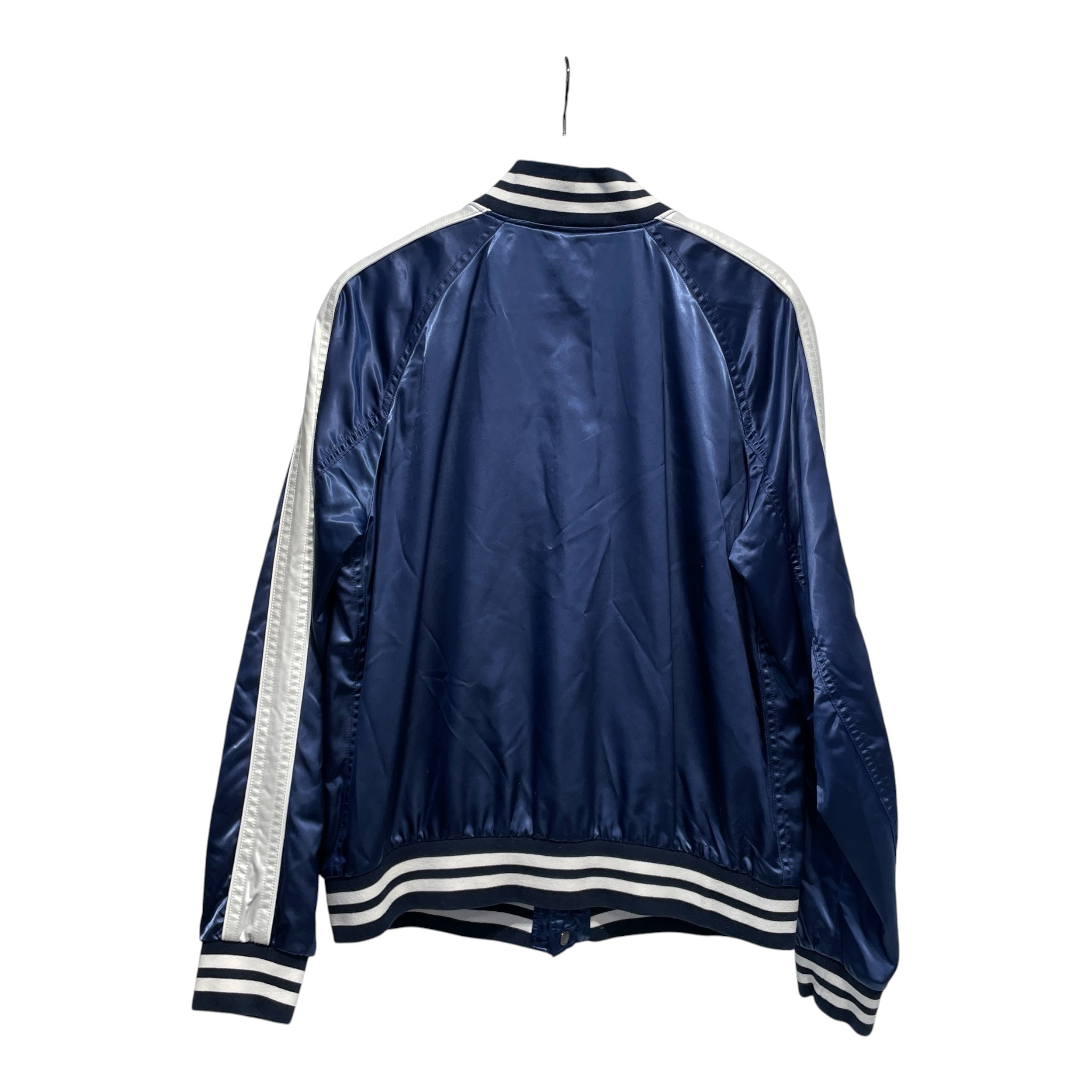 BURBERRY LONDON/Jacket/54/Nylon/NVY/BLUE SATIN BOMBER view 2