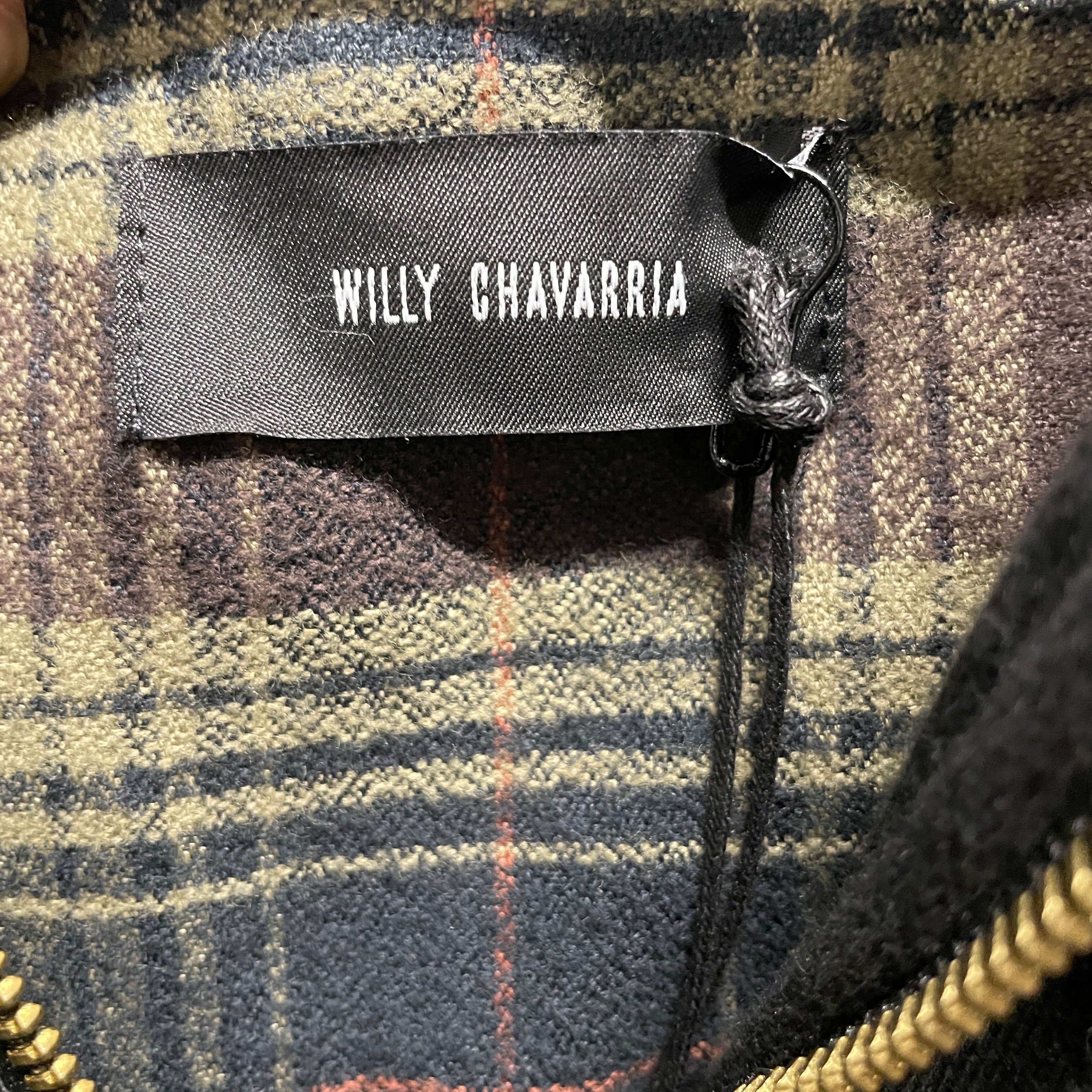 WILLY CHAVARRIA/Heavy Sweater/M/Plaid/Cotton/MLT/2 LAYER HOODIE/FLANNEL view 3
