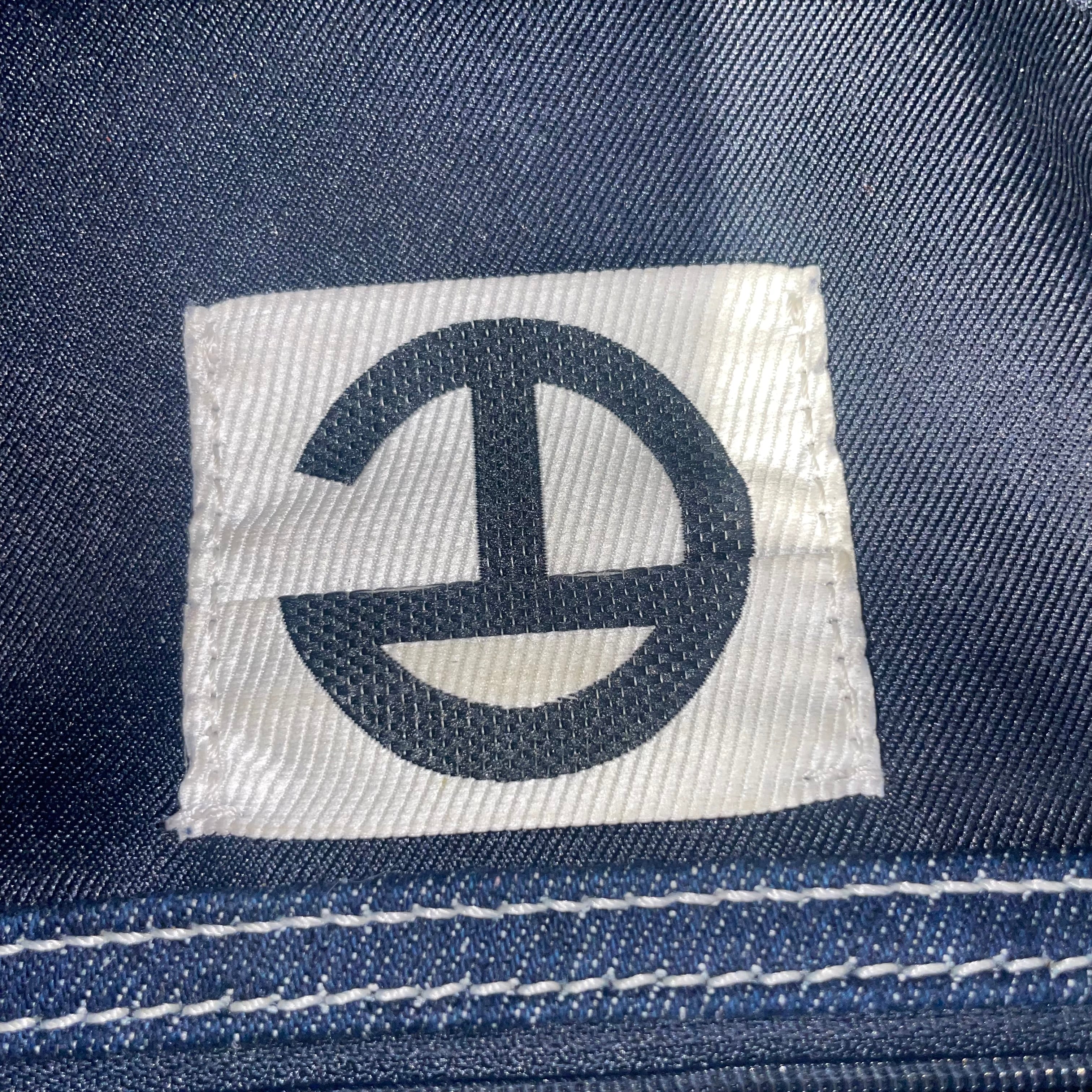 Telfar/Clutch Bag/Denim/IDG/brw tag/4 t studs bottom view 7