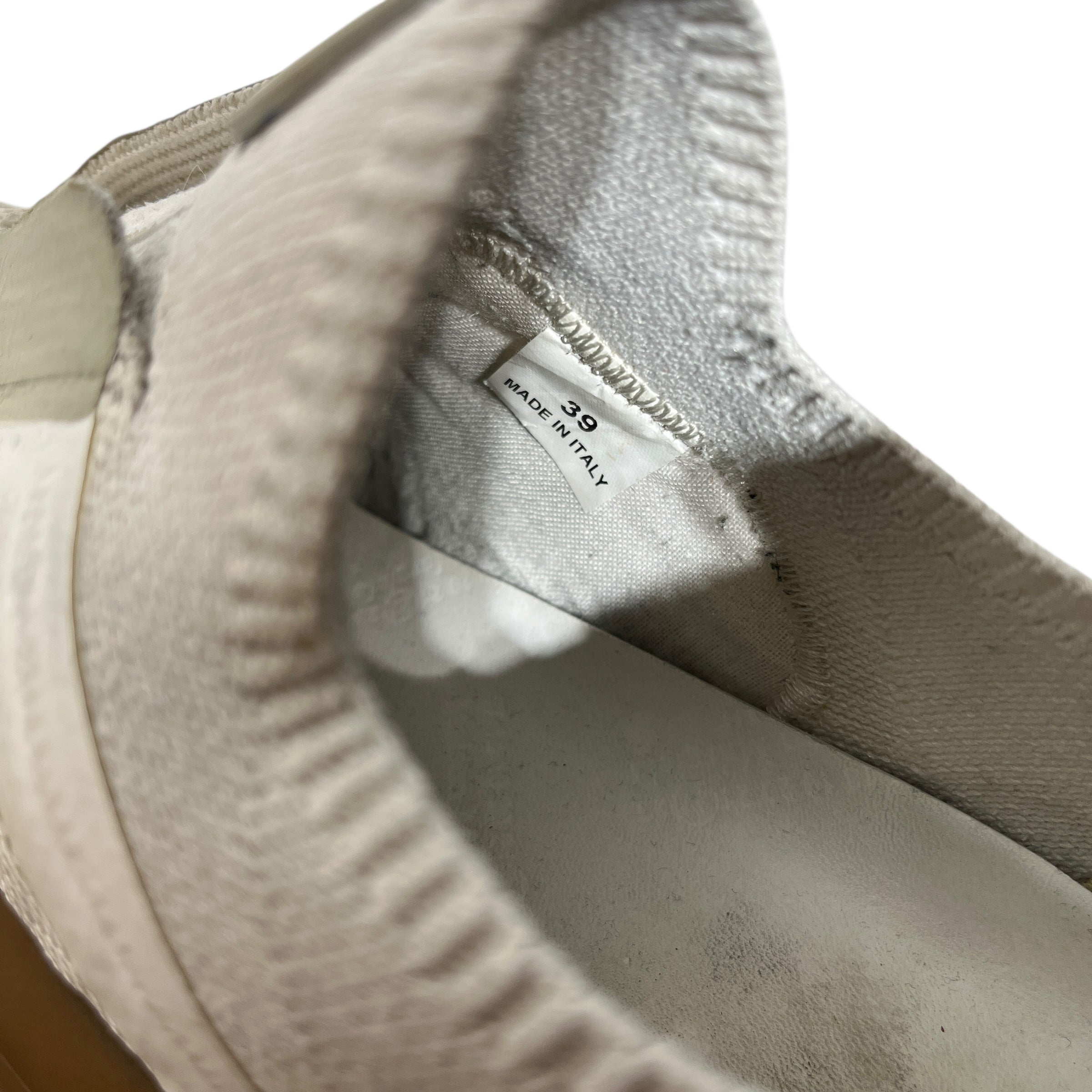 Maison Margiela/Low-Sneakers/EU 39/Cotton/WHT/FUTURE LOW view 3