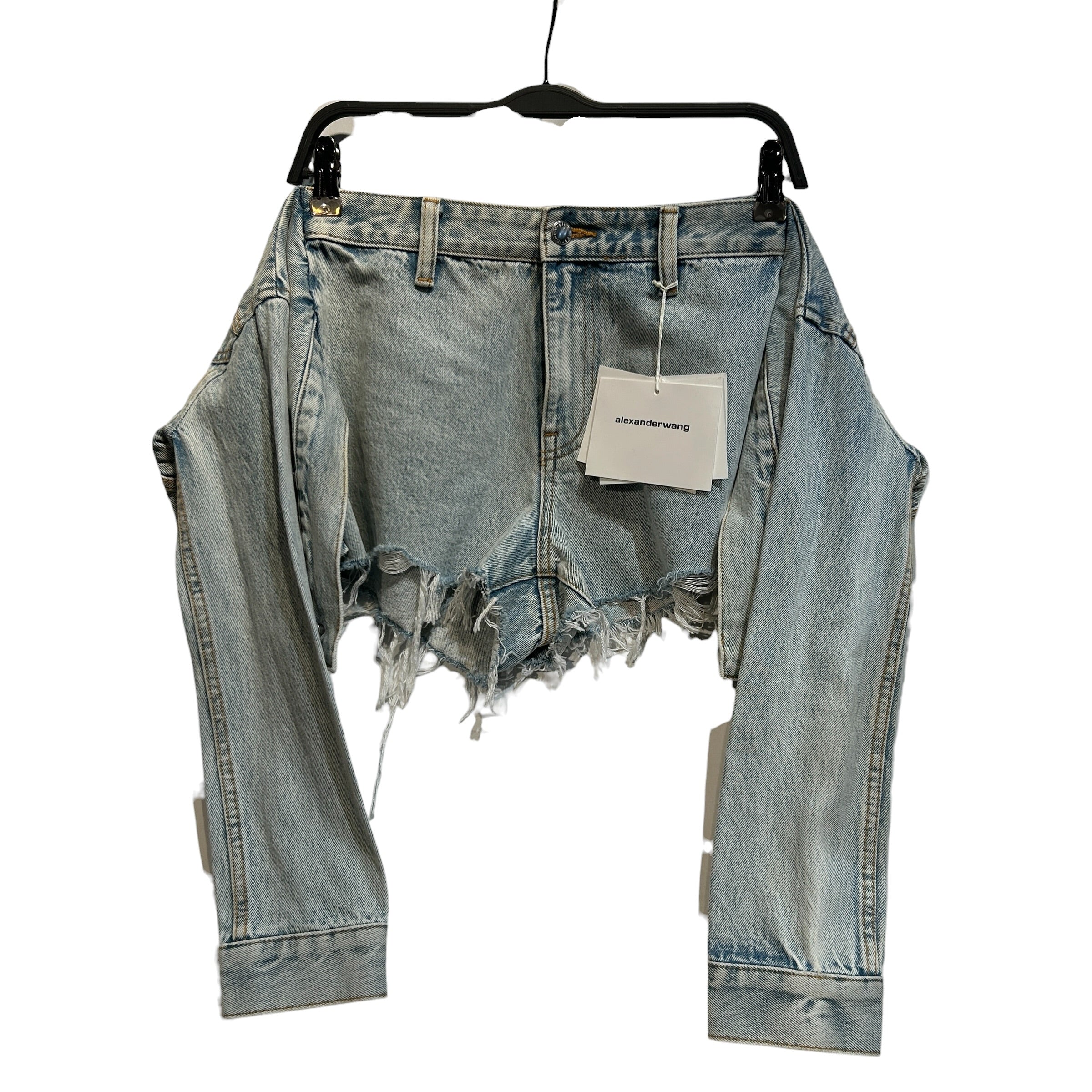 Alexander Wang/Shorts/24/Denim/BLU/Pebble Beach Skort view 2