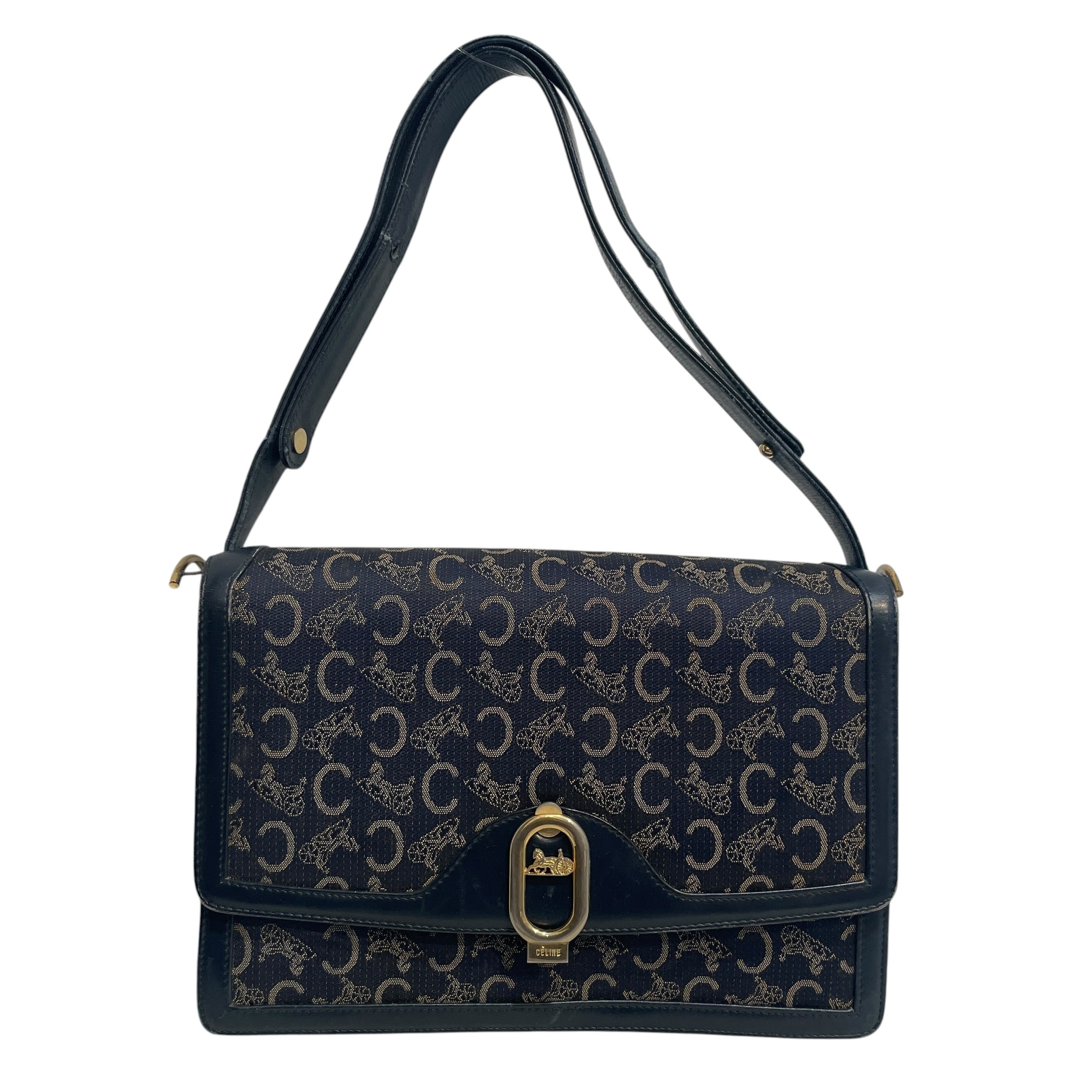 CELINE/Hand Bag/Monogram/Leather/BLU/C Macadam view 2