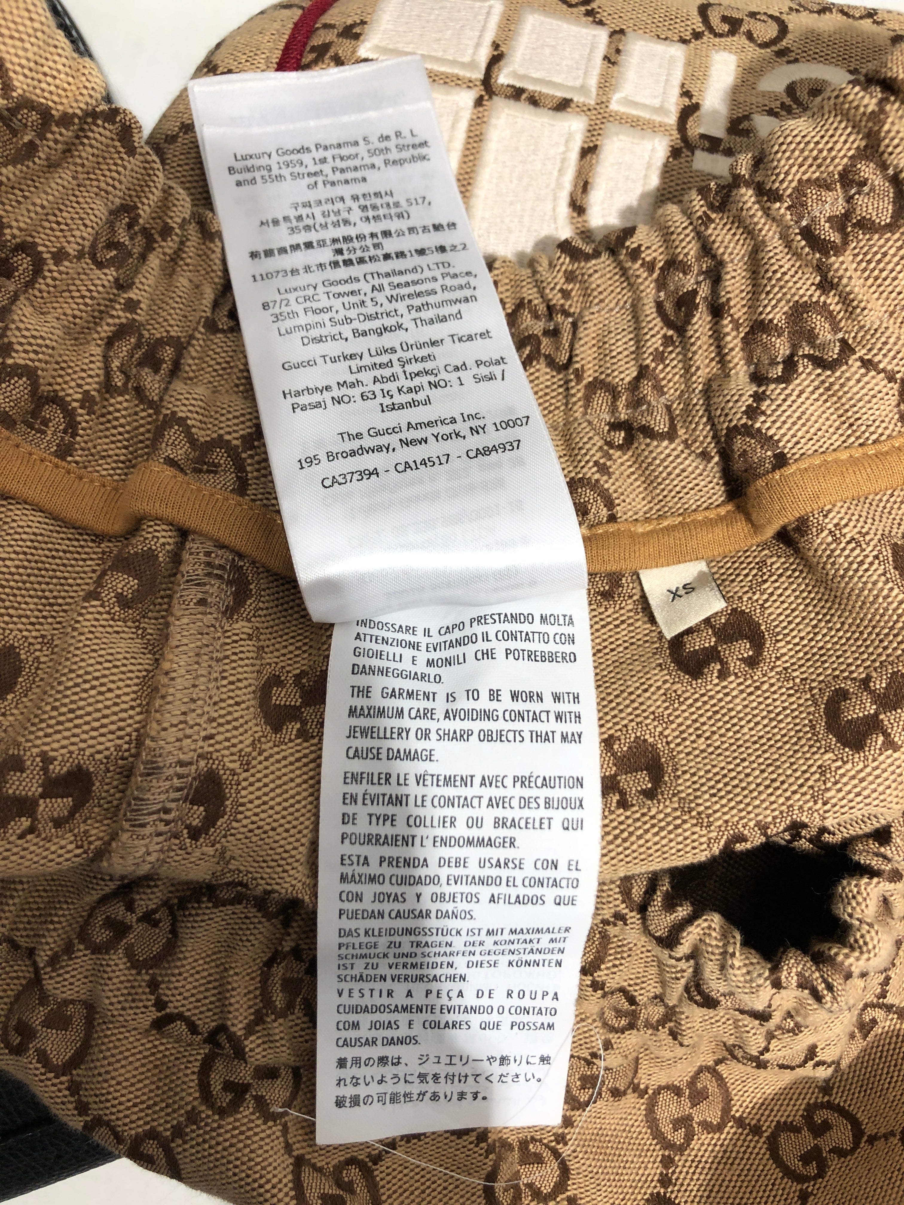 GUCCI/THE NORTH FACE/Shorts/XS/Cotton/BRW/All Over Print/ view 6