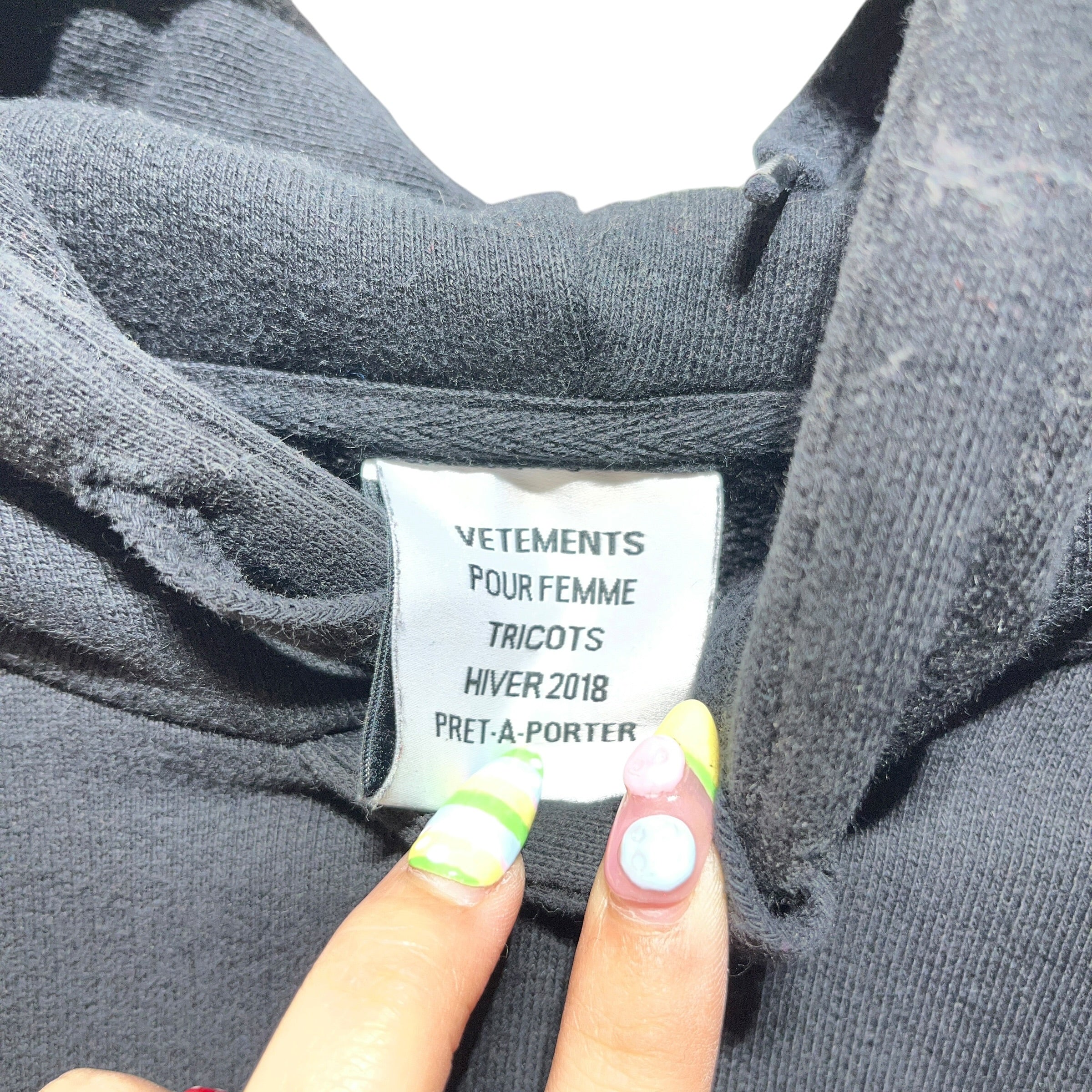 VETEMENTS/Tops/LG/Cotton/BLK/Oversize/cyber sigilism view 3